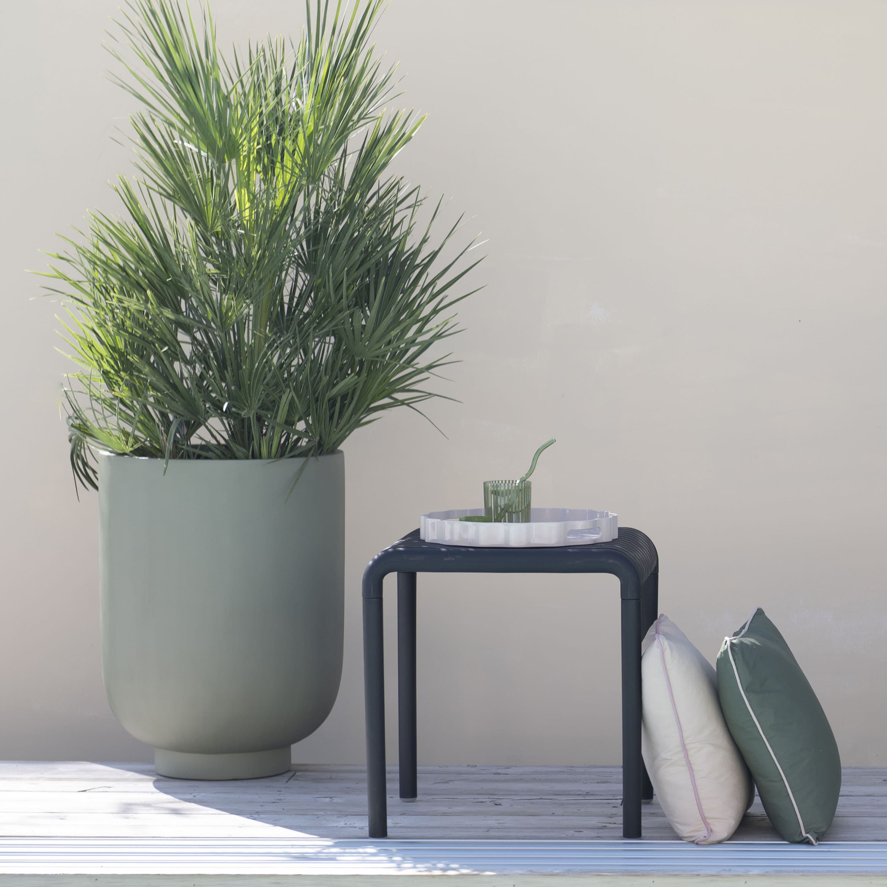 Malin plant pot green high 3-pack