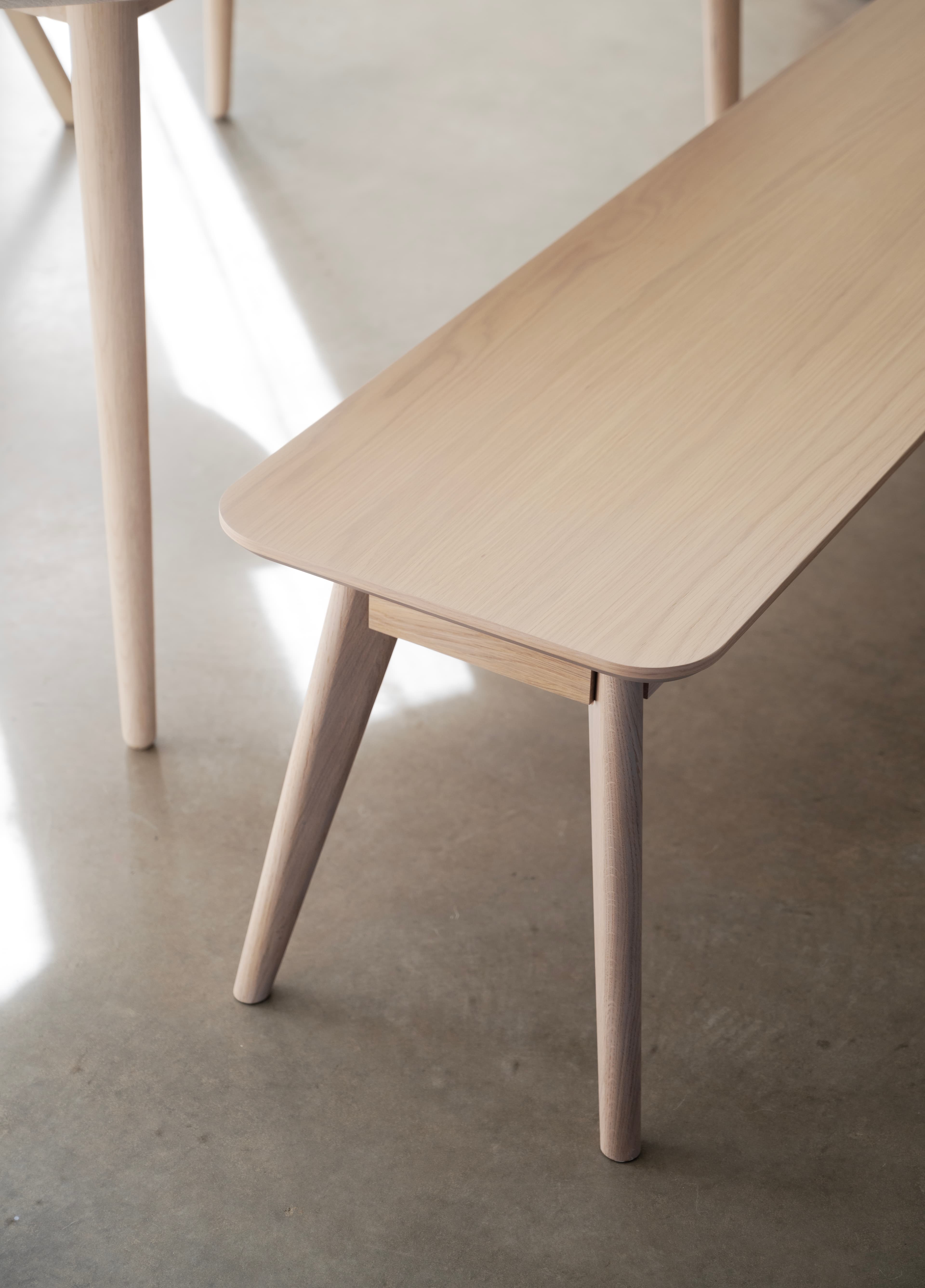 Yumi Bench White-pigmented 155cm