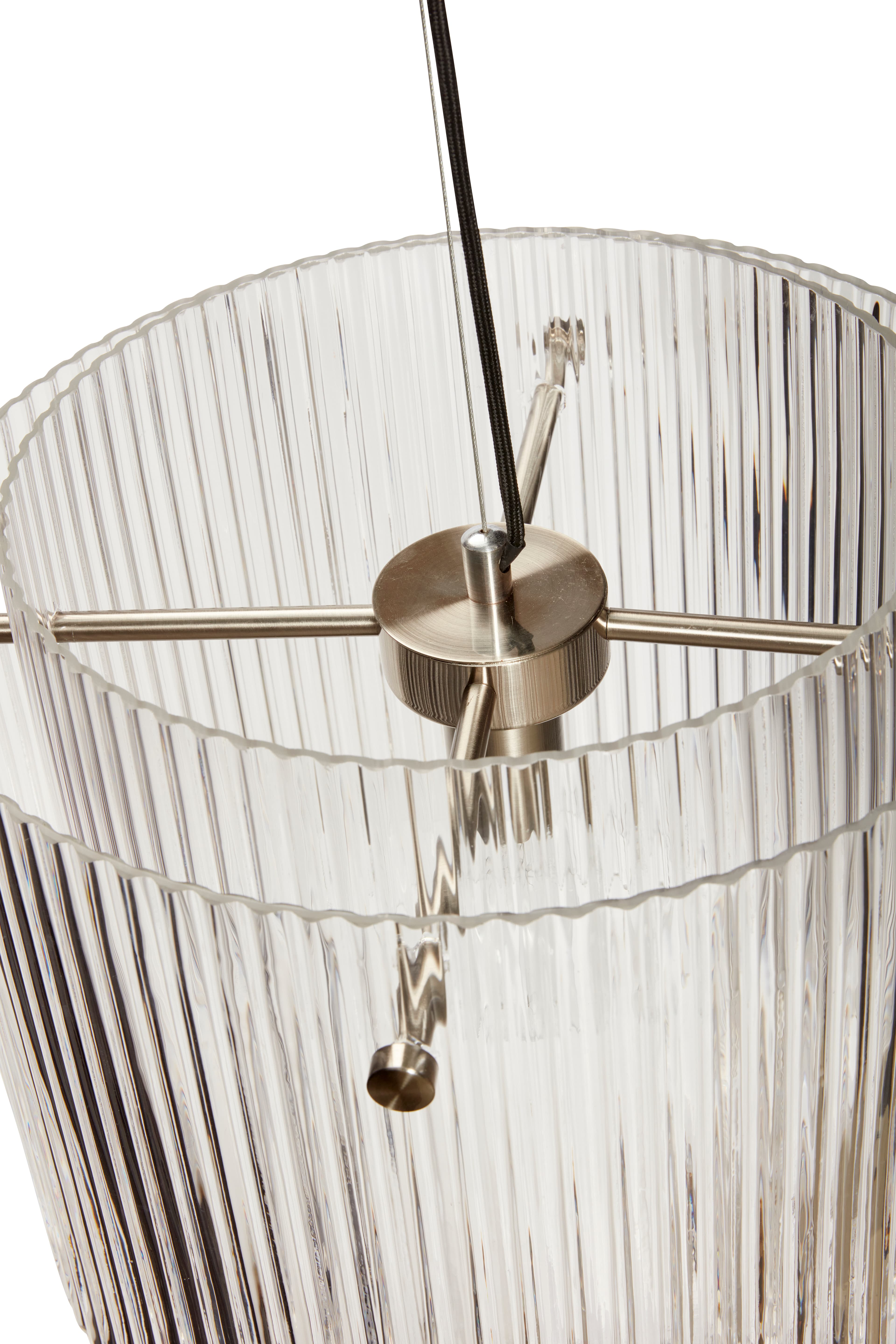 Ripple Ceiling Lamp Clear Ø41