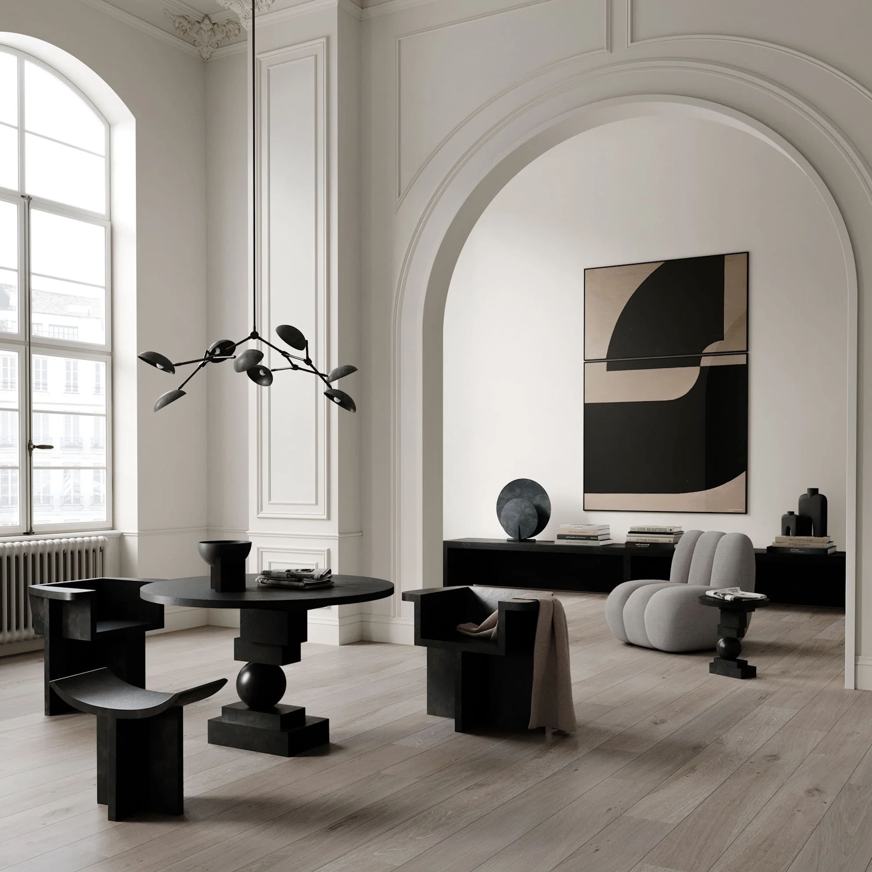 Brutus Hocker Natural Oak