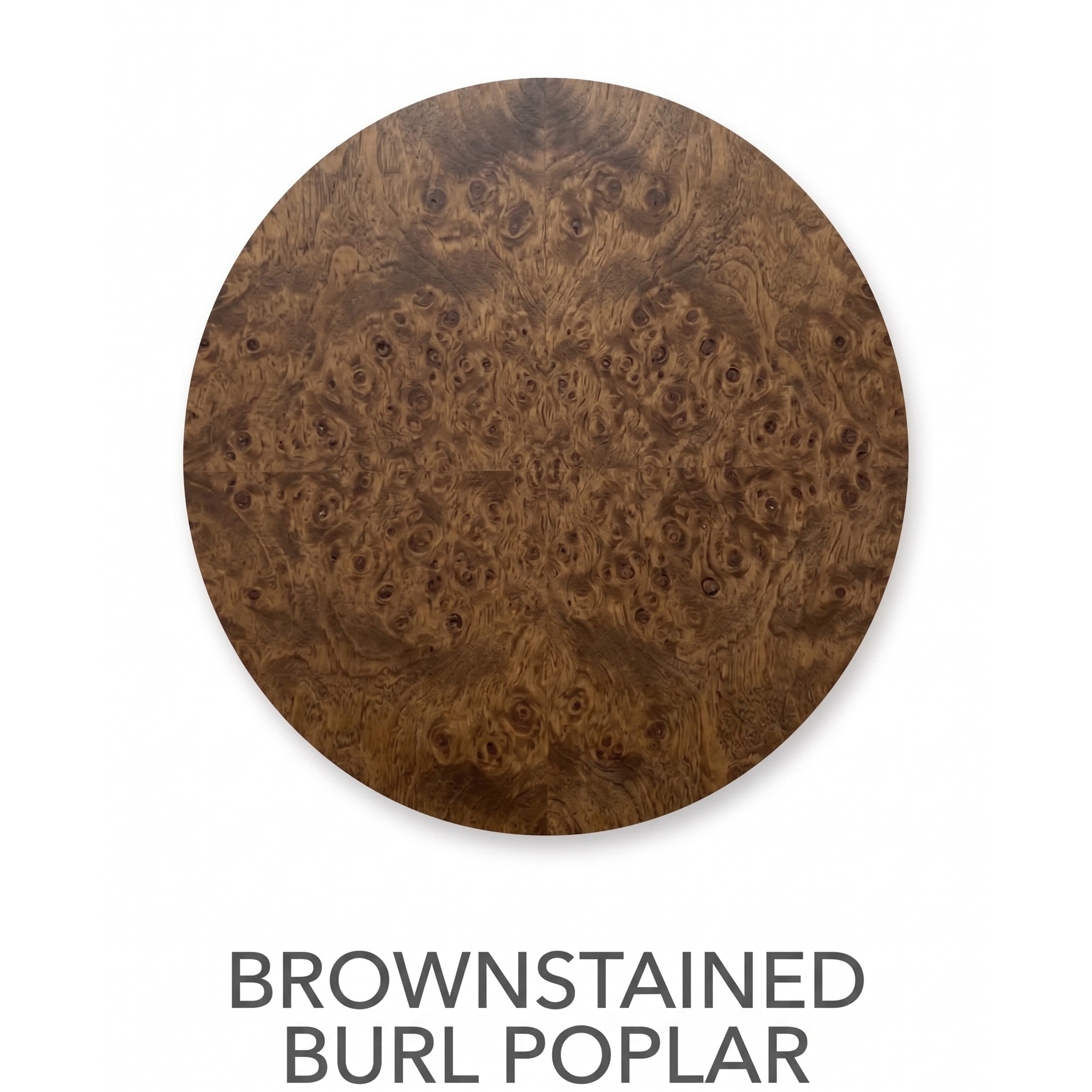 Poppy Coffee Table Brown Stained Poplar 90x90