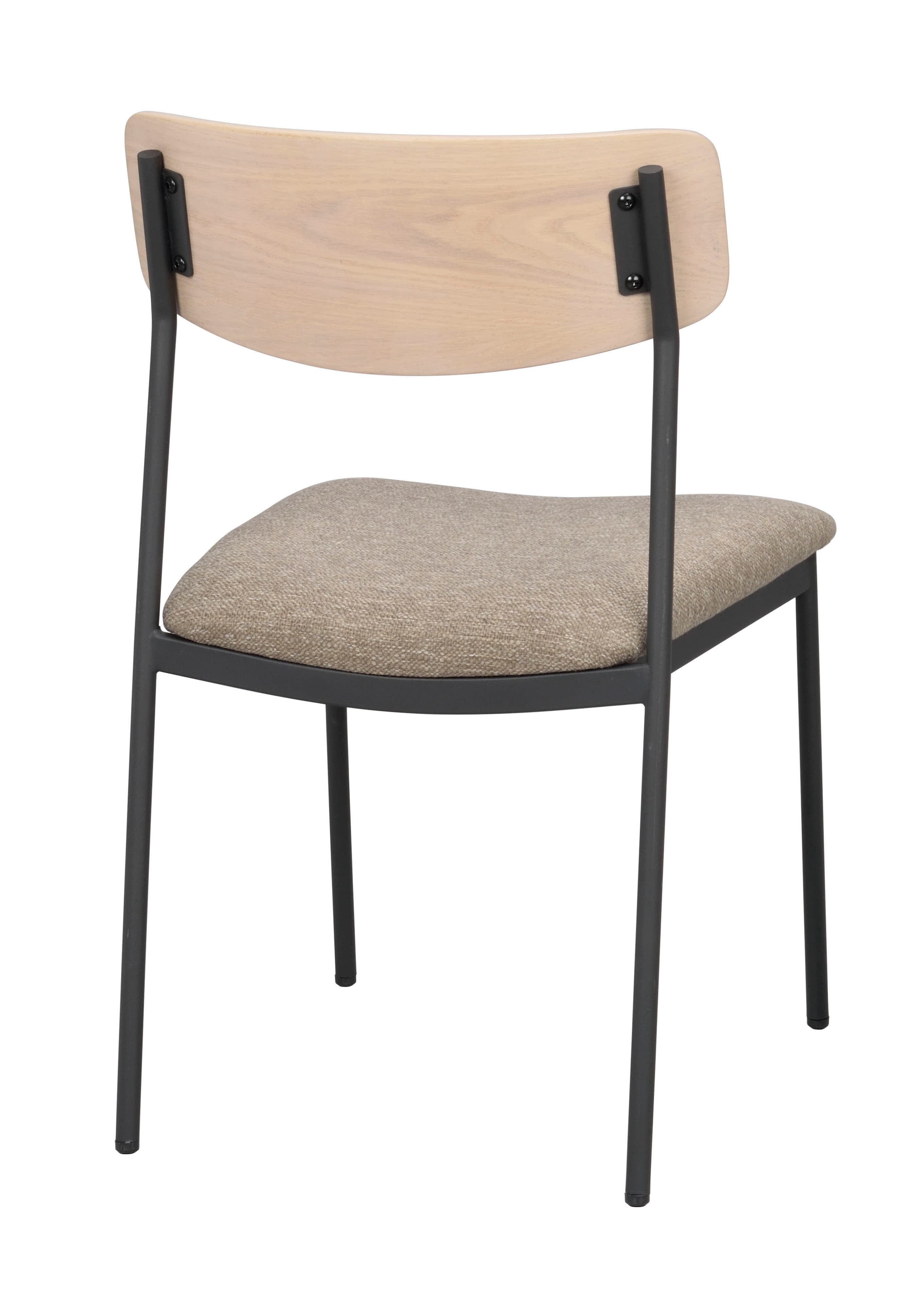 Maymont Esszimmerstuhl Weiß Pigmentierte Eiche/Dunkelbeige/Schwarz