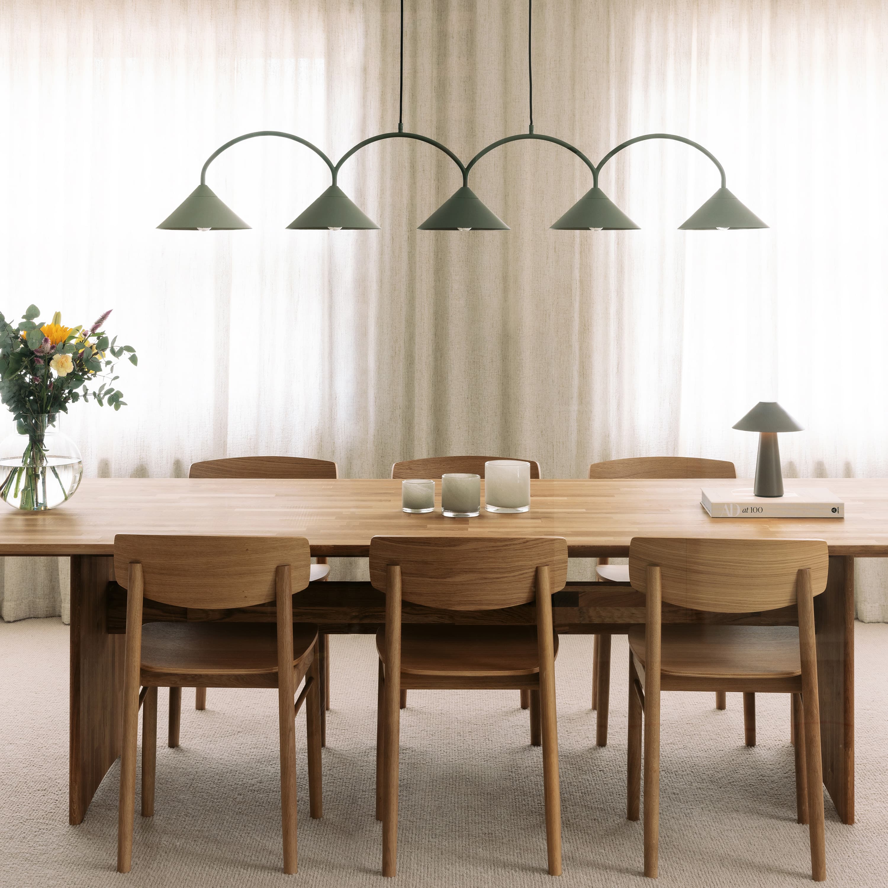 Curve Deckenleuchte Beige 3