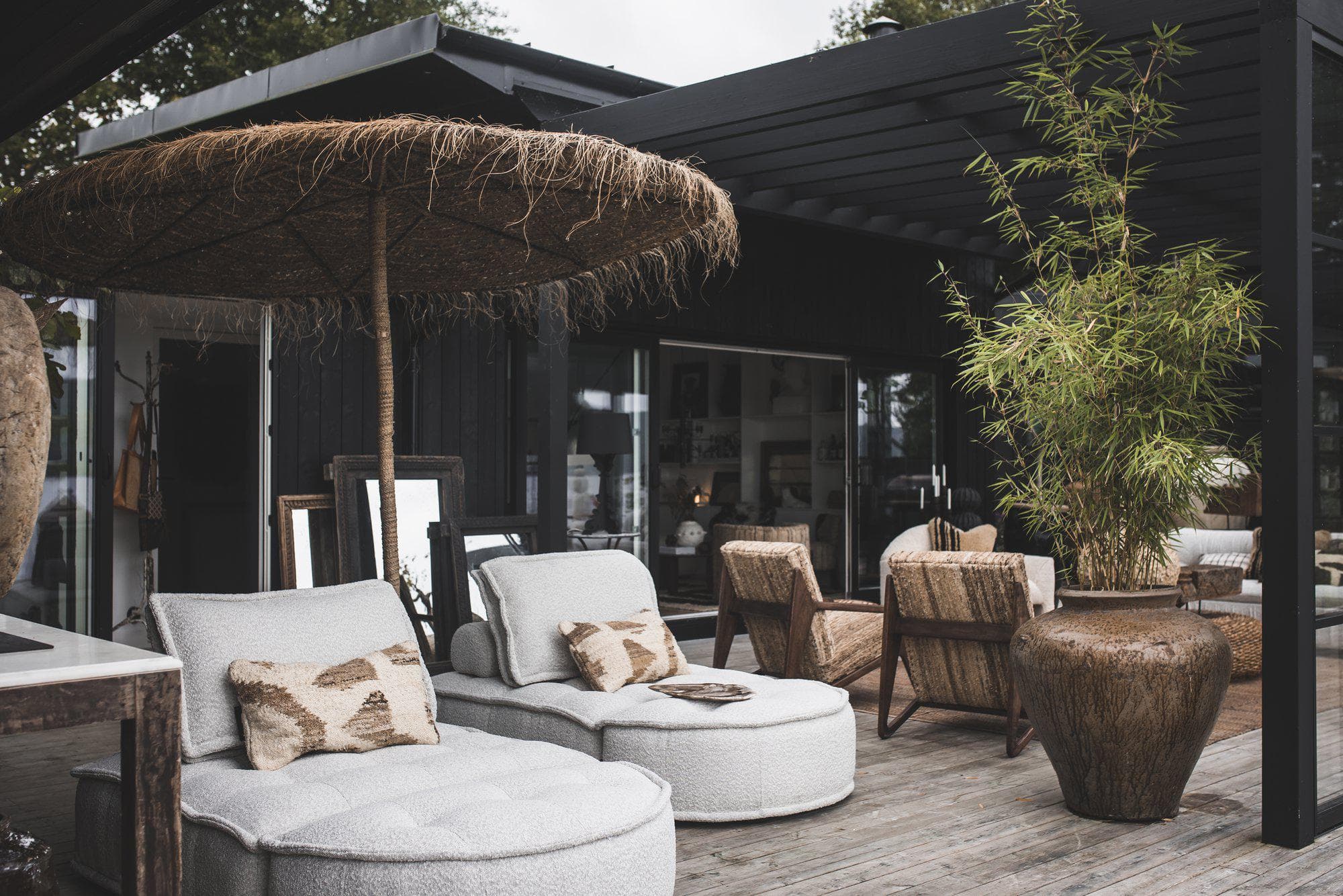 Haven Hocker Grau 115x58