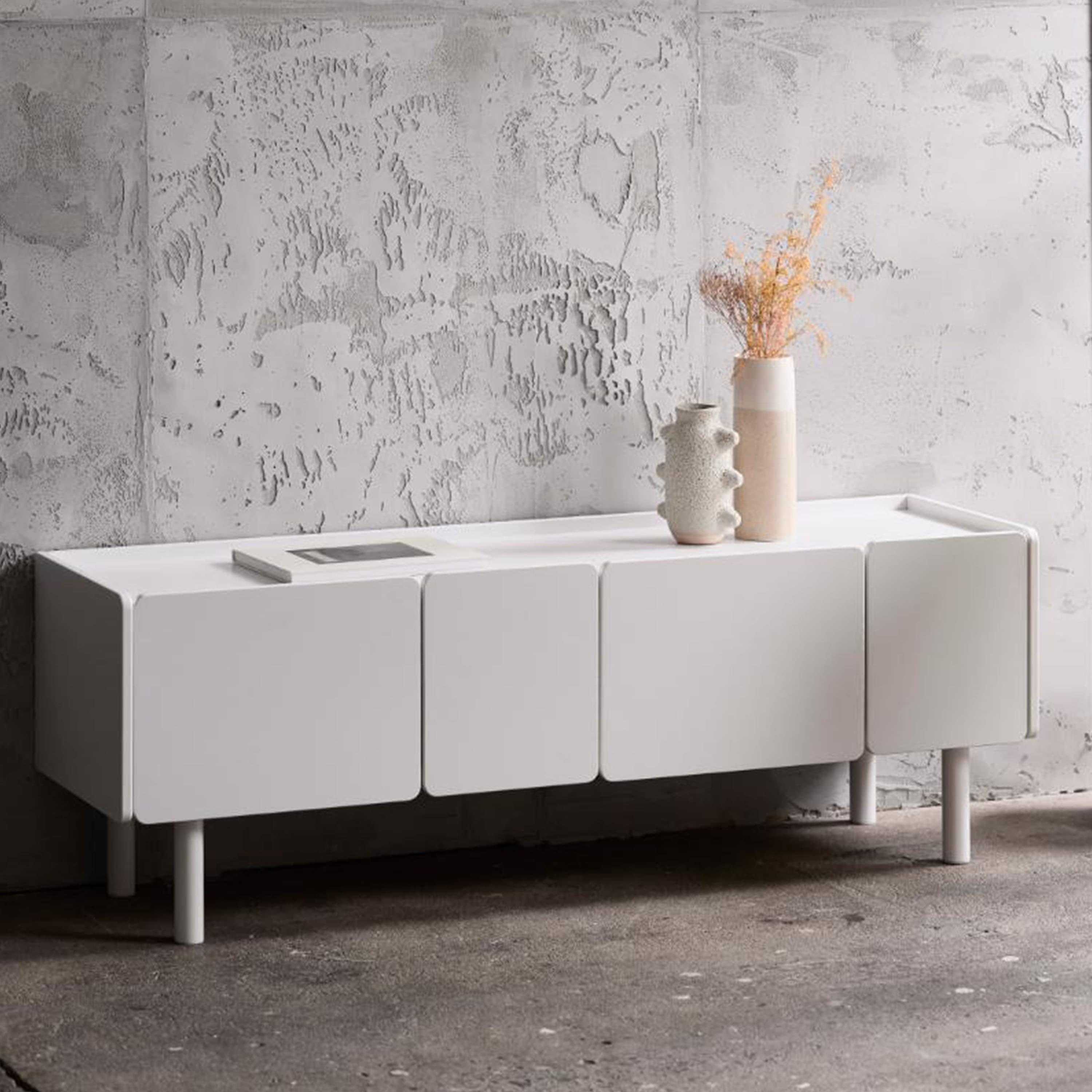 Sonja TV Bench White 160cm