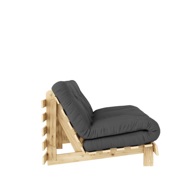 Roots Schlafsofa Natur/Dunkelgrau 160cm