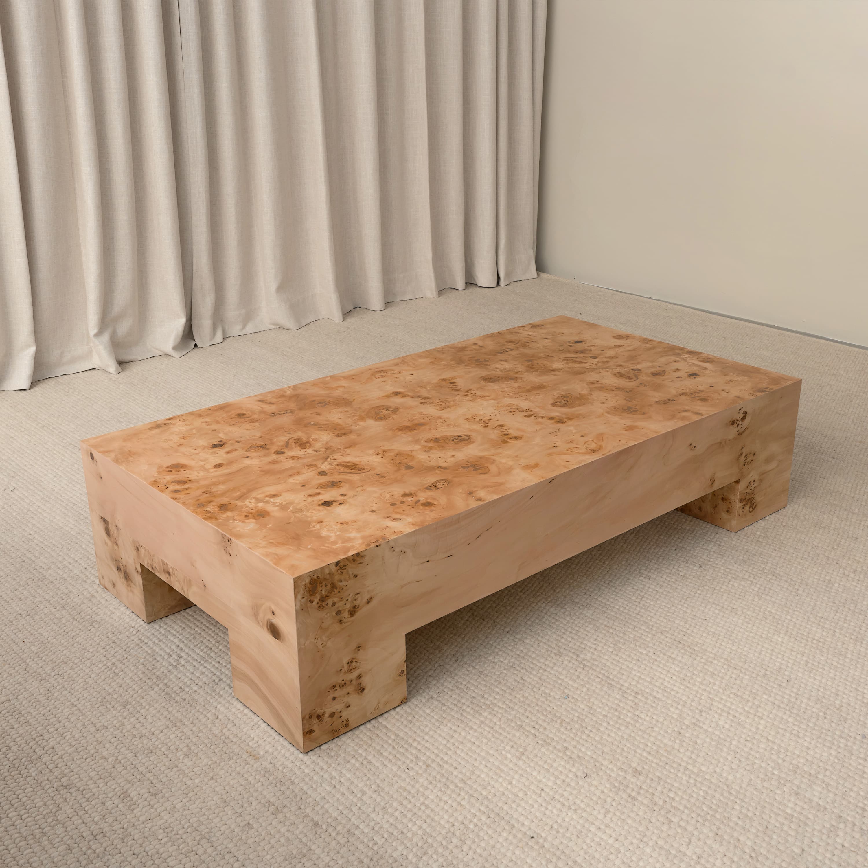 Chunky Couchtisch Pappel 130x70