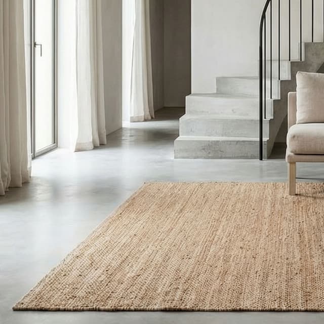 Jute Plain Juteteppich 200x300 cm
