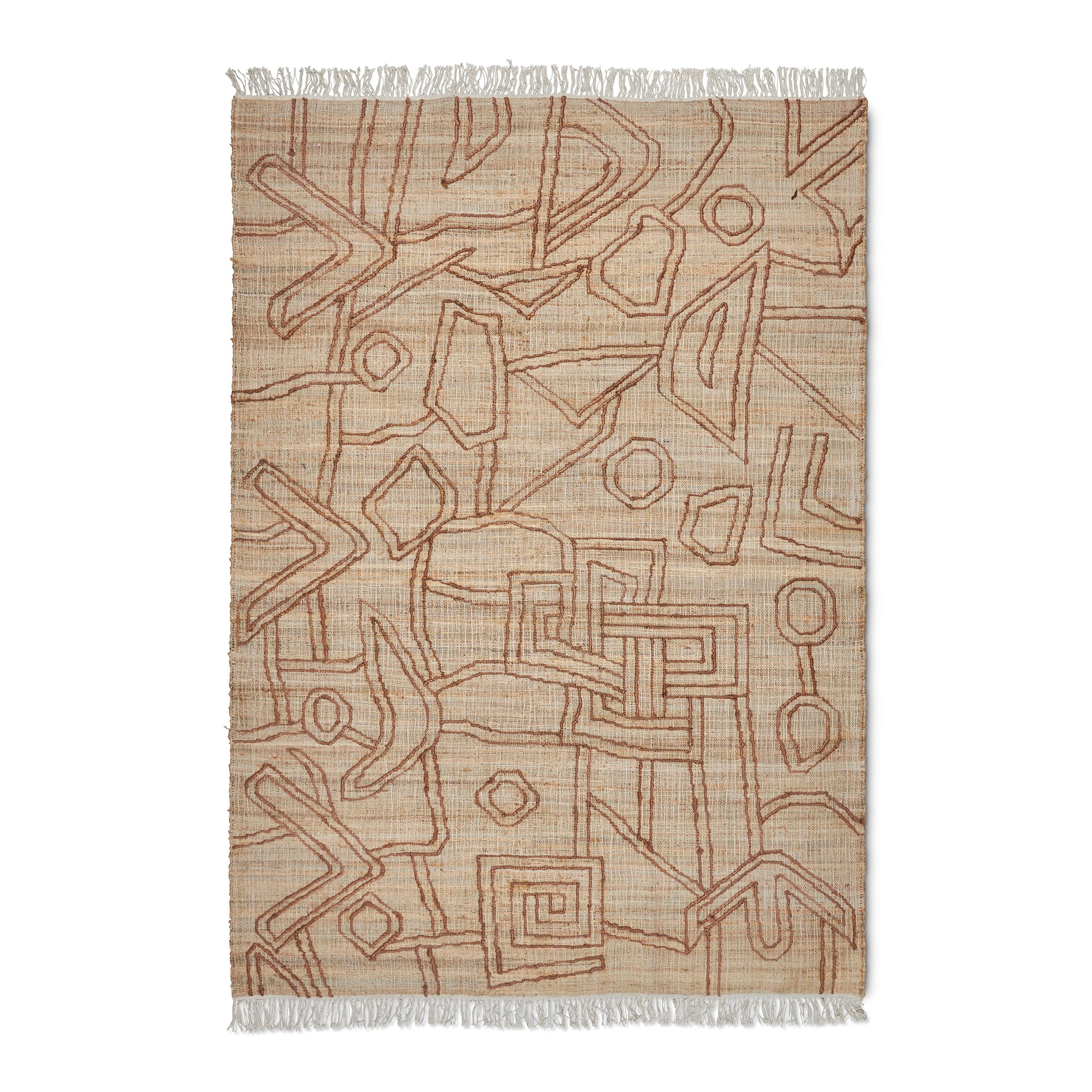 Kiana Juteteppich Beige/Braun 200x300