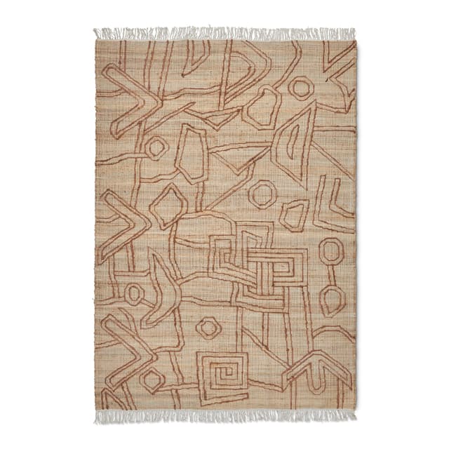 Kiana Juteteppich Beige/Braun 200x300