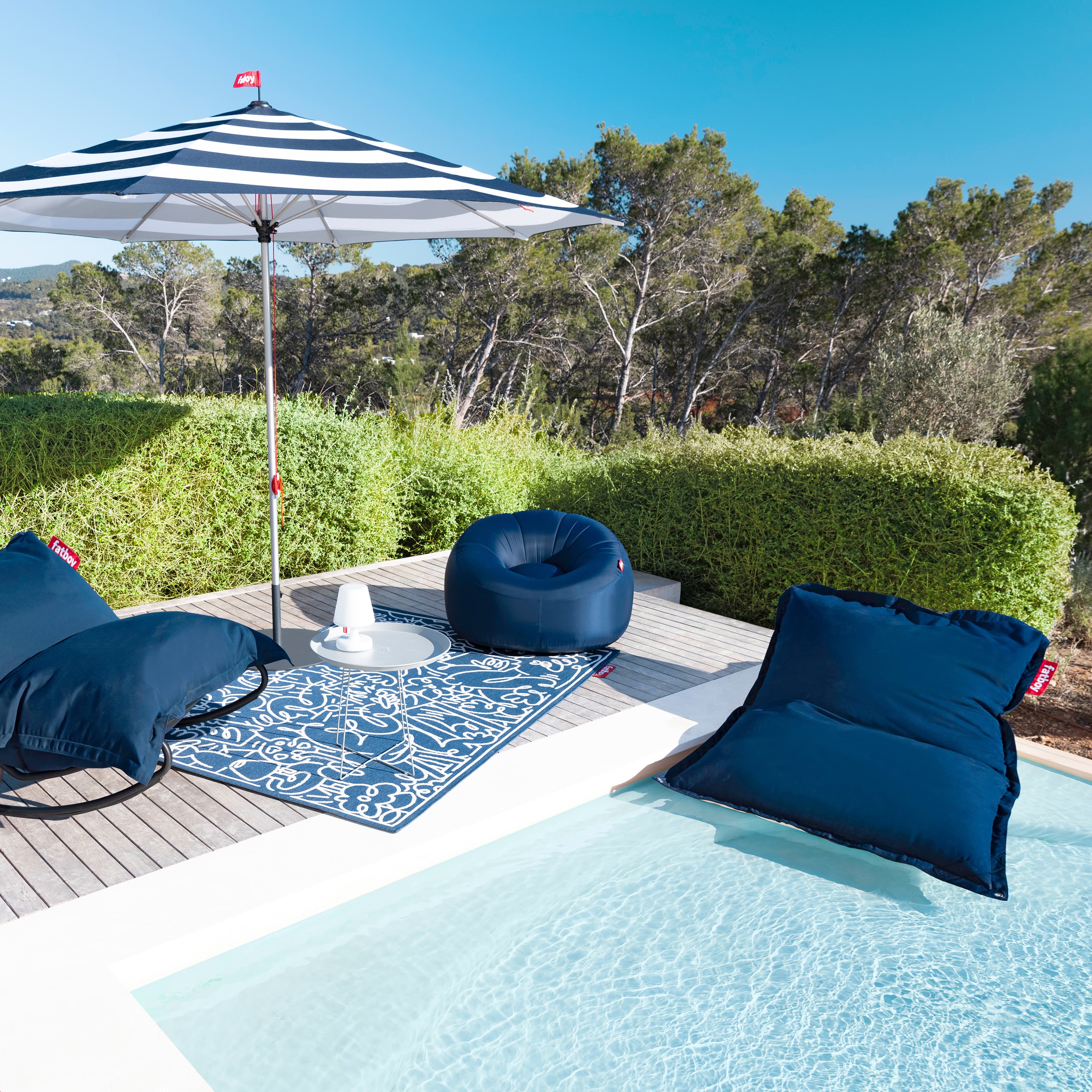 Original Floatzac Pouf Dark Ocean