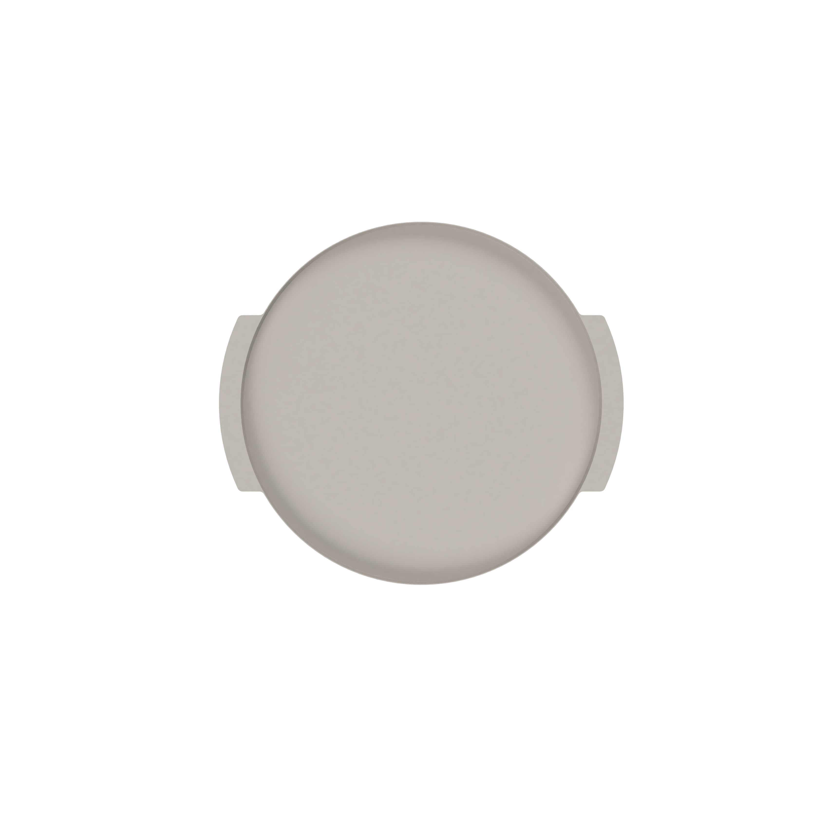 Tray Carry Circle Tablett Sand 35cm