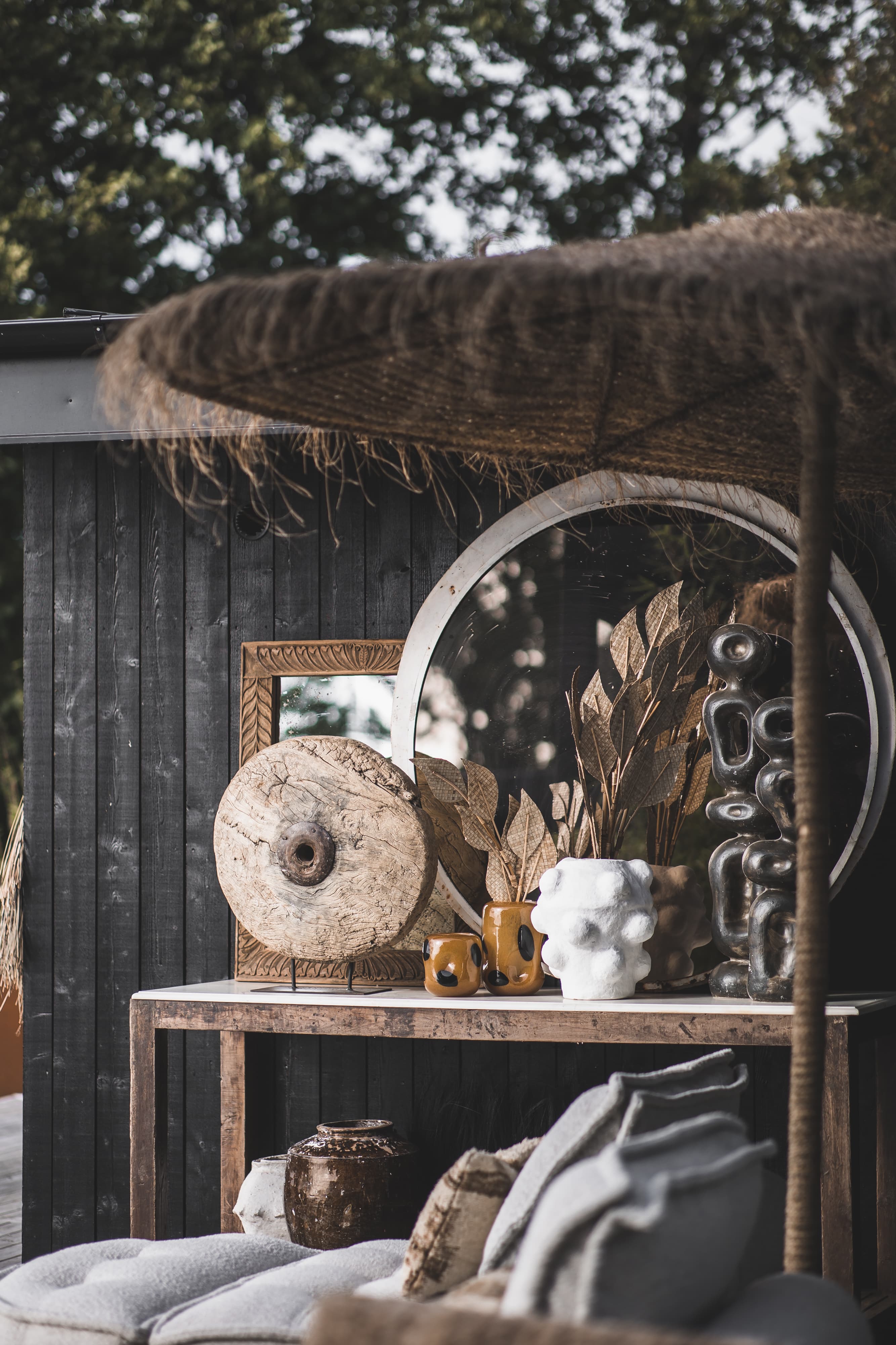 Plume Vase Brown S