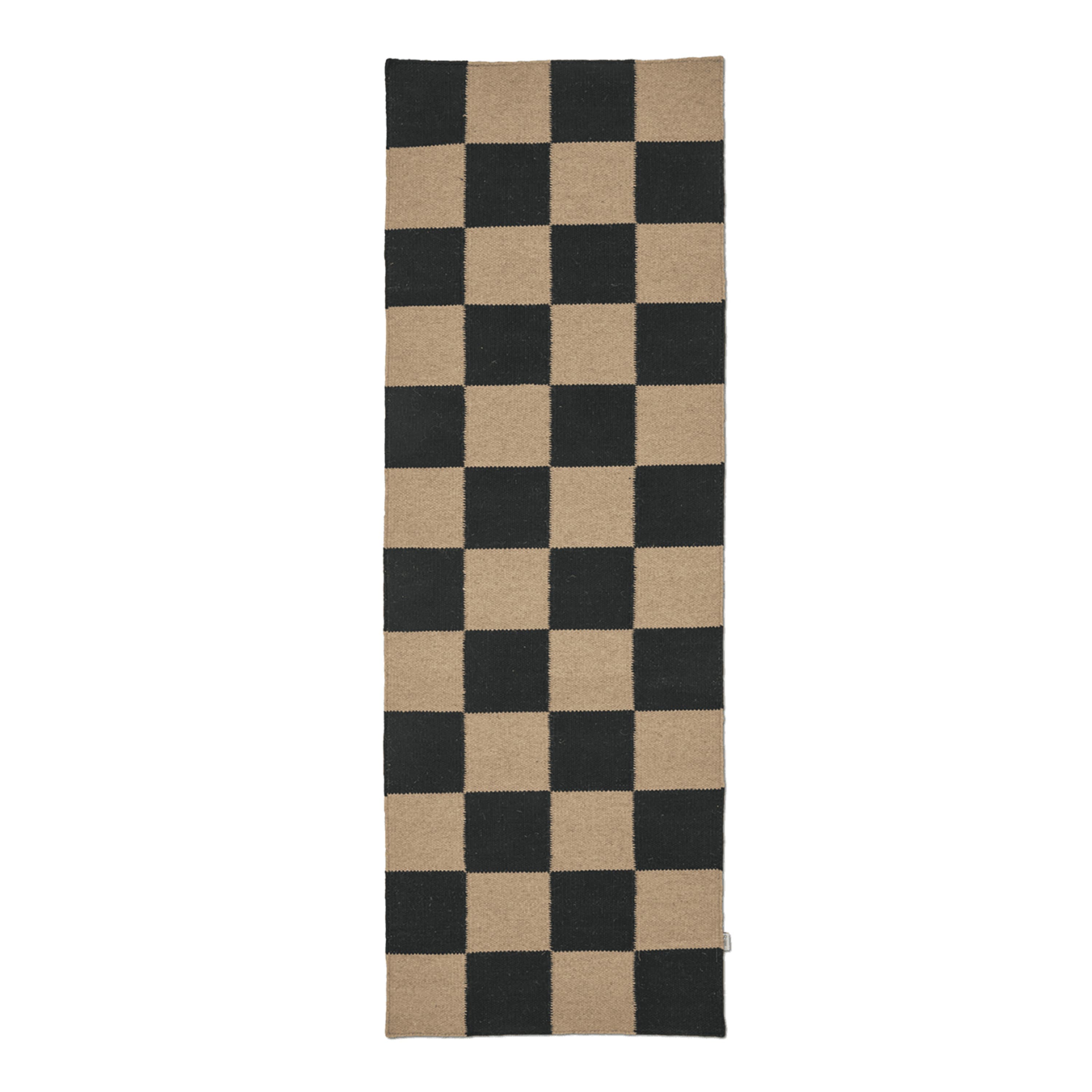Square Teppichläufer Schwarz/Natur 80x240