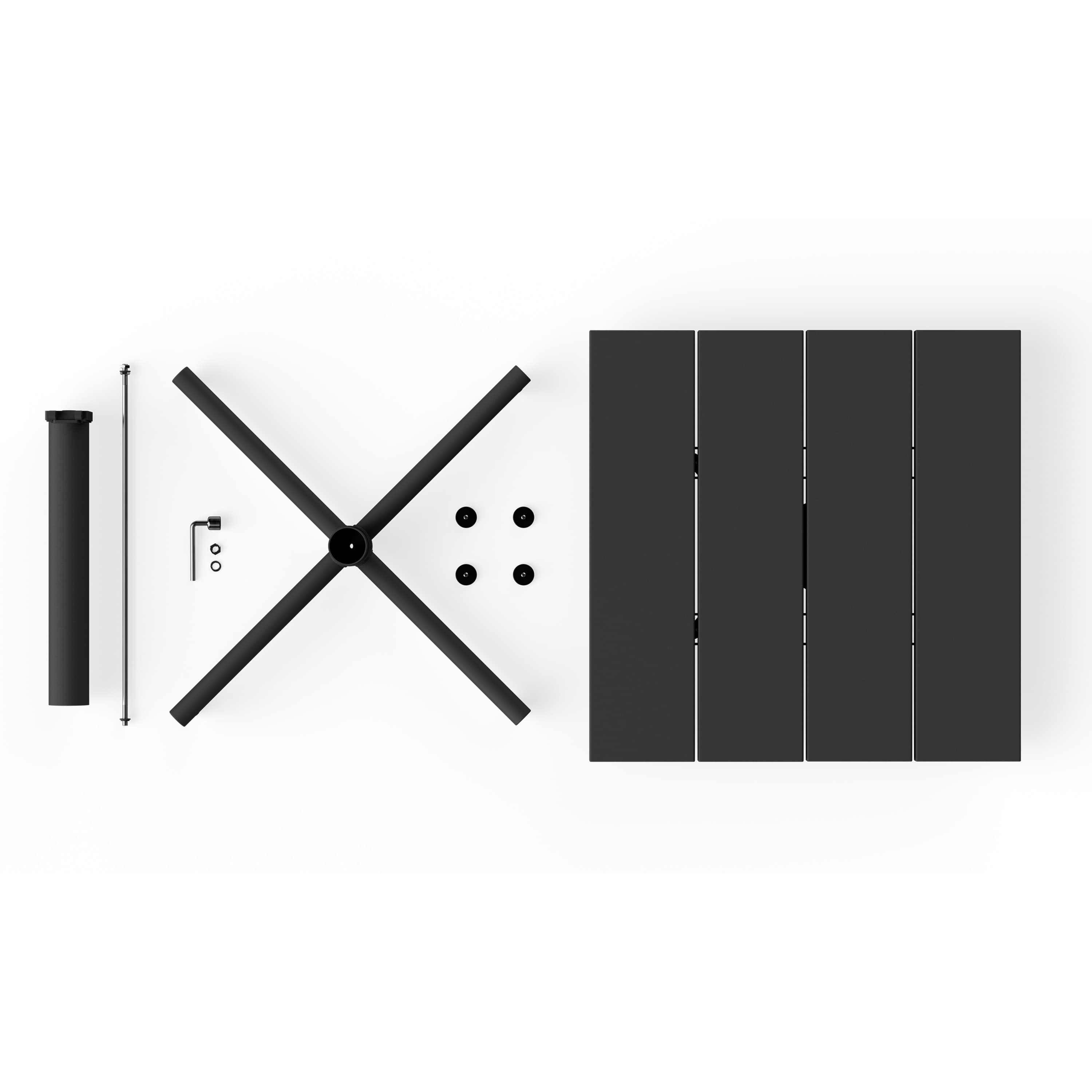 Fred's Square Table Anthracite 80x80