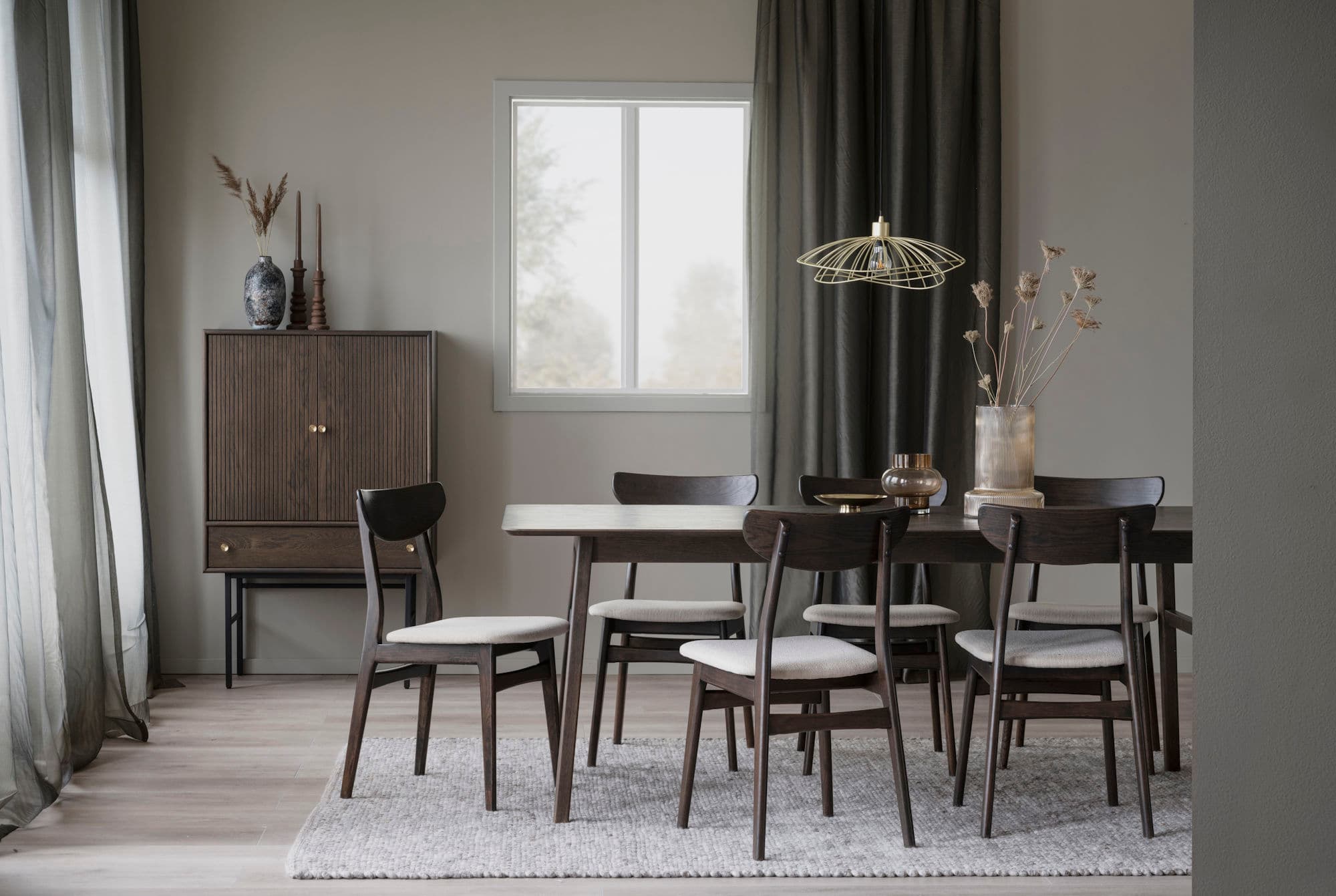 Rodham Esszimmerstuhl Braun/Beige