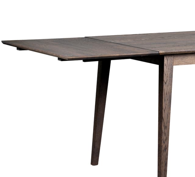 Filippa End extension leaf Dark Brown Oak 90x50
