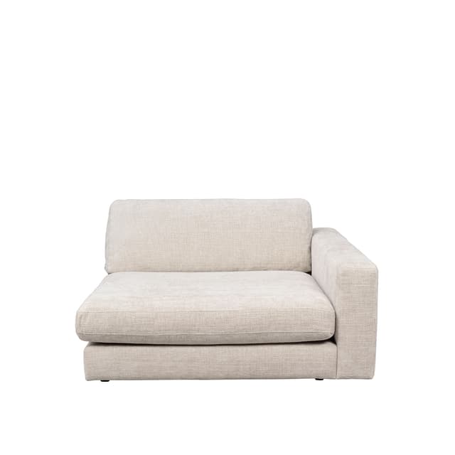 Duncan 1,5-Sitzer Modulares Sofa mit Chaiselongue rechts in Hellgrau