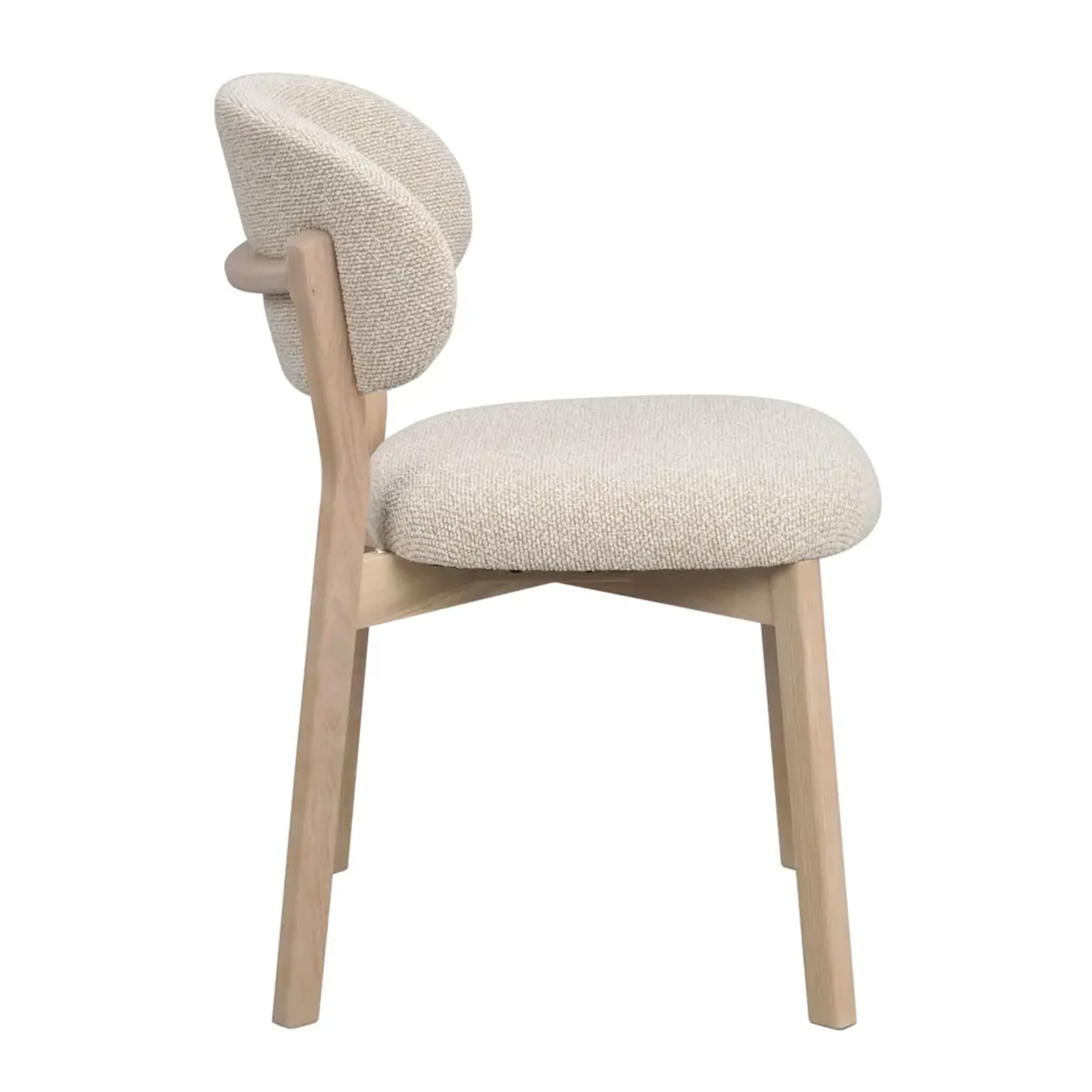 Patterson Matstol Beige/Vitpigmenterad Ek