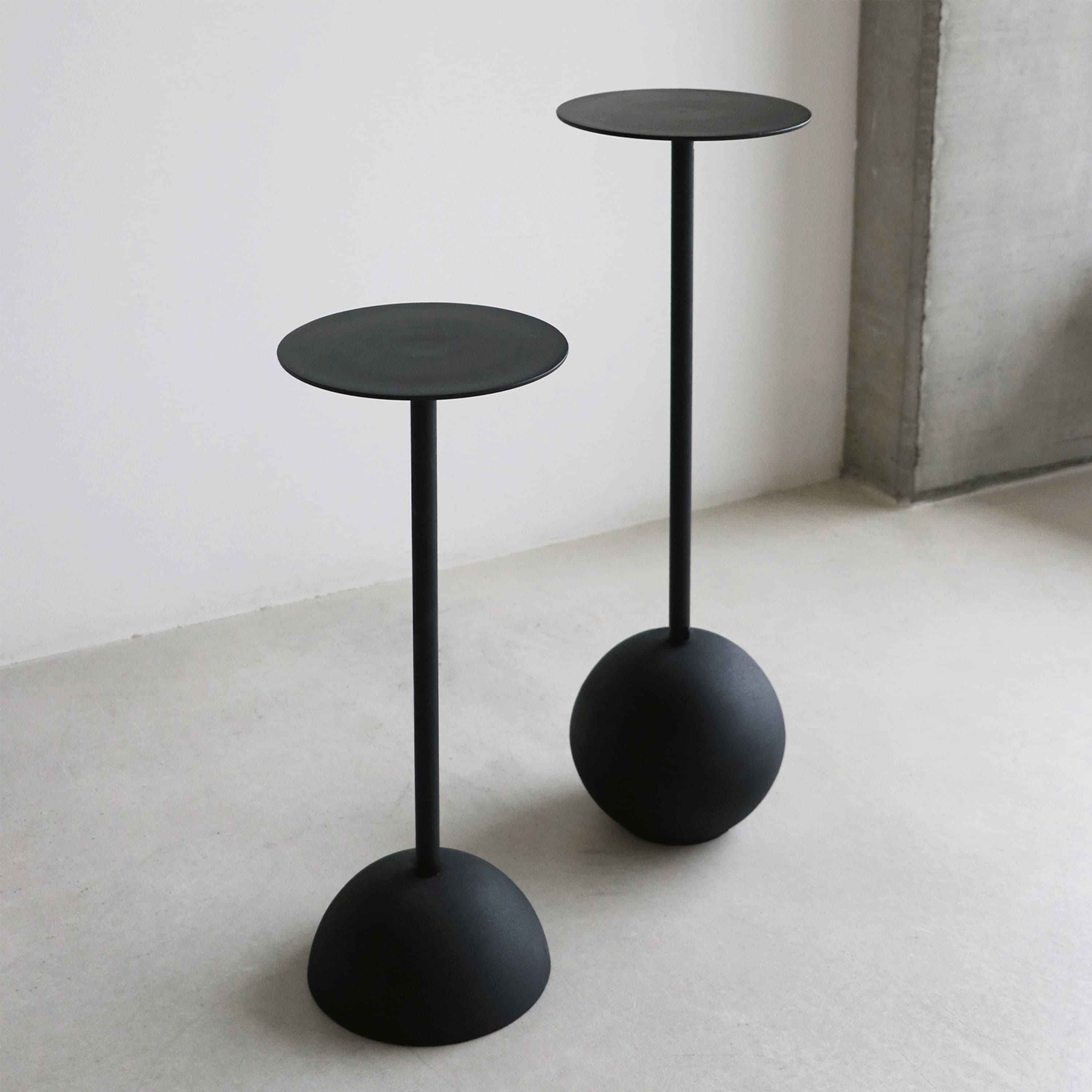 Black Side Table Matt Black Small