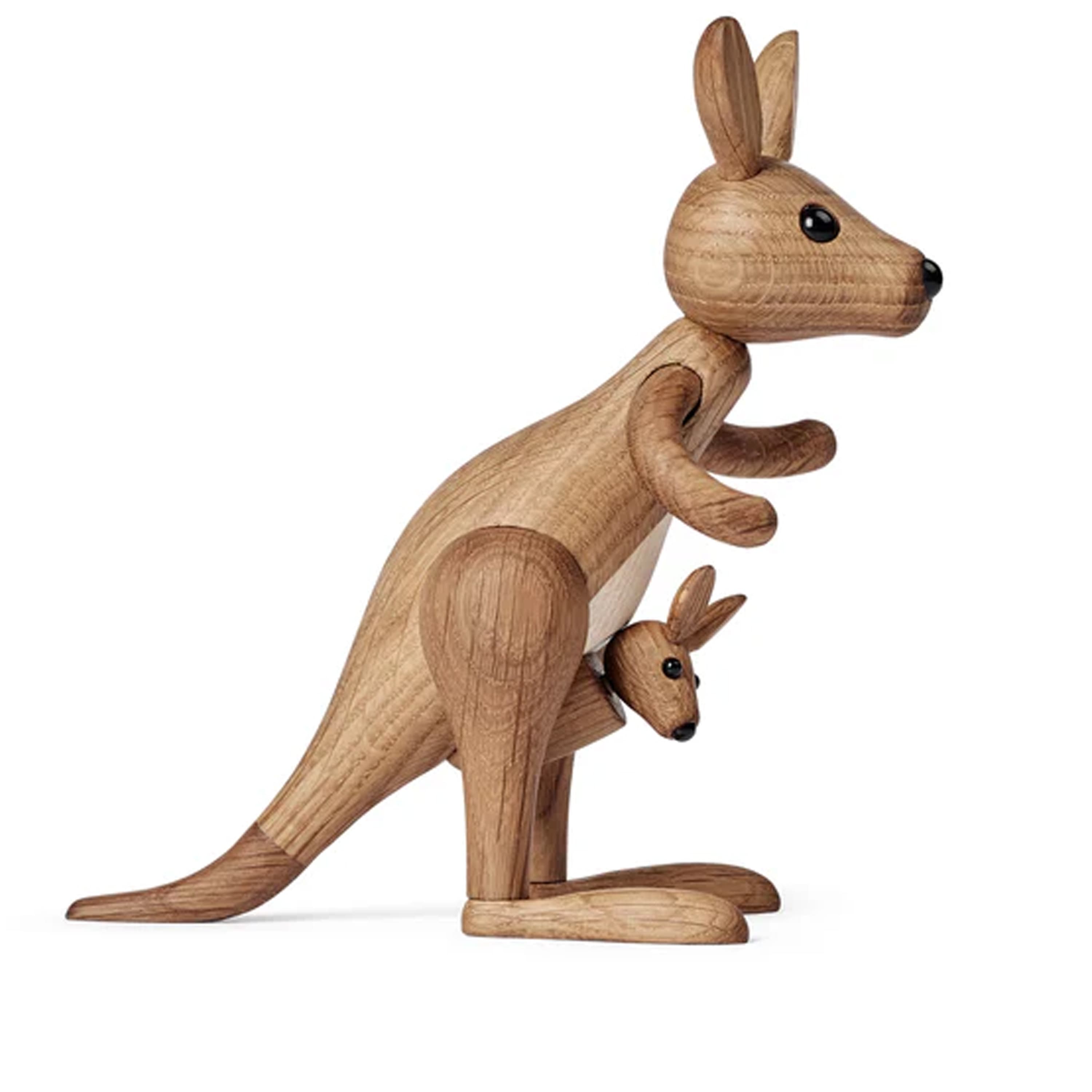 Sydney Känguru Dekoration Eiche 16cm