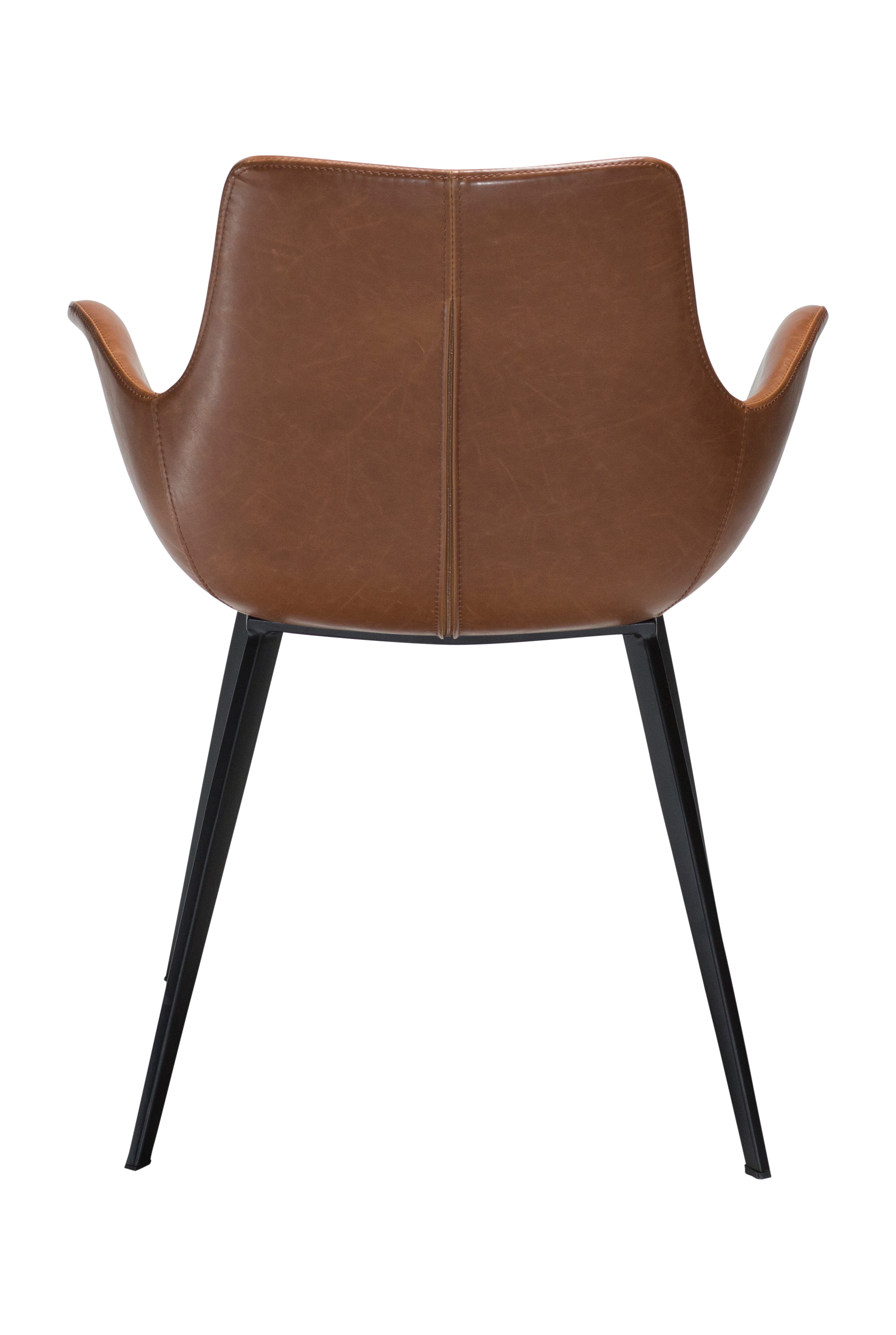 Hype Dining Armchair Faux Leather Light Brown/Black