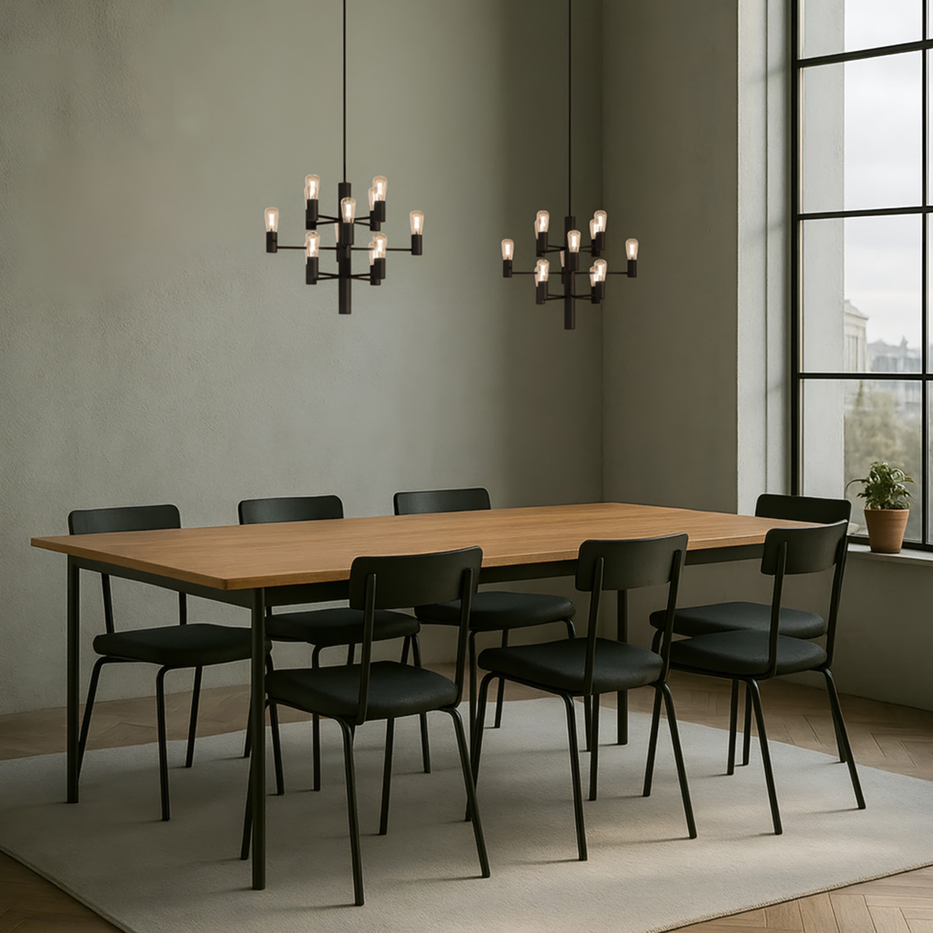 Manola Mini 12 Ceiling Lamp Black