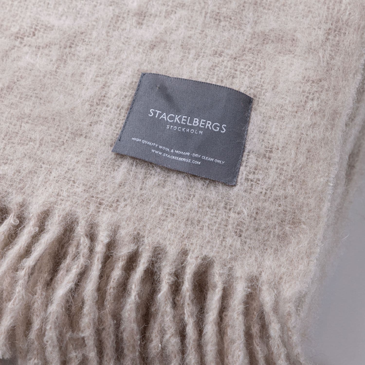Mohair Pläd Mellow Rose/Brick Melange
