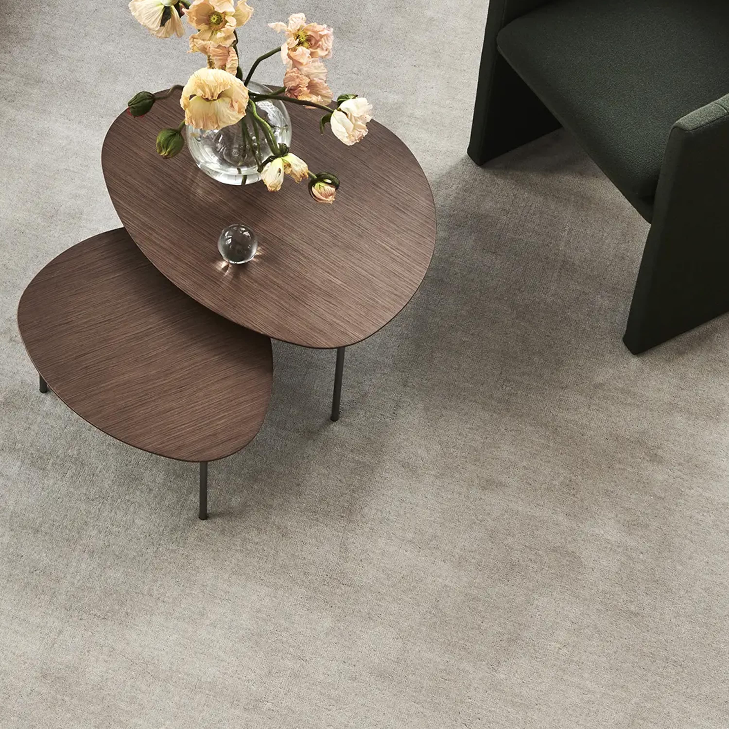 Solid Wollteppich Beige 200x300