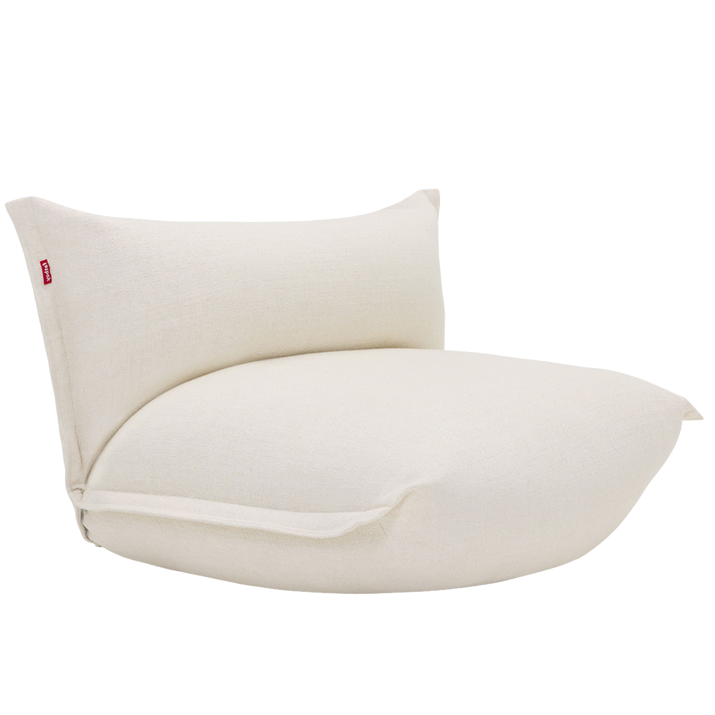 The BonBaron Slim Loungestol Recycled Bouclé Creme