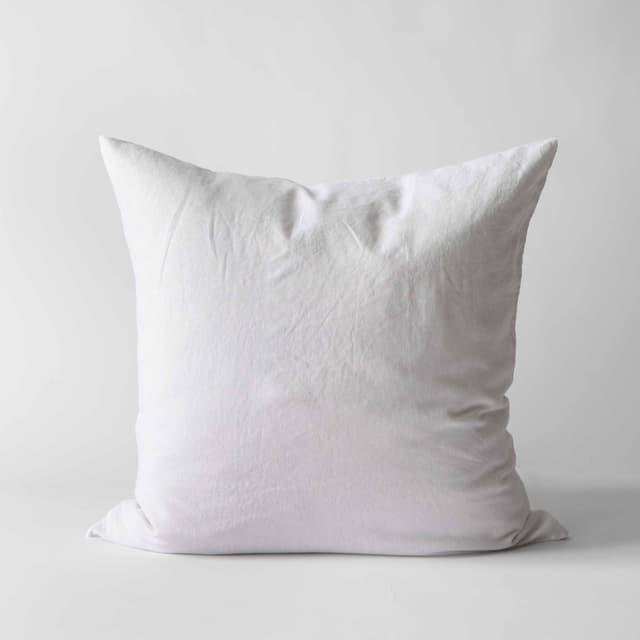 Kissenbezug/Kissenbezug Leinen Gebleicht Weiß 65x65