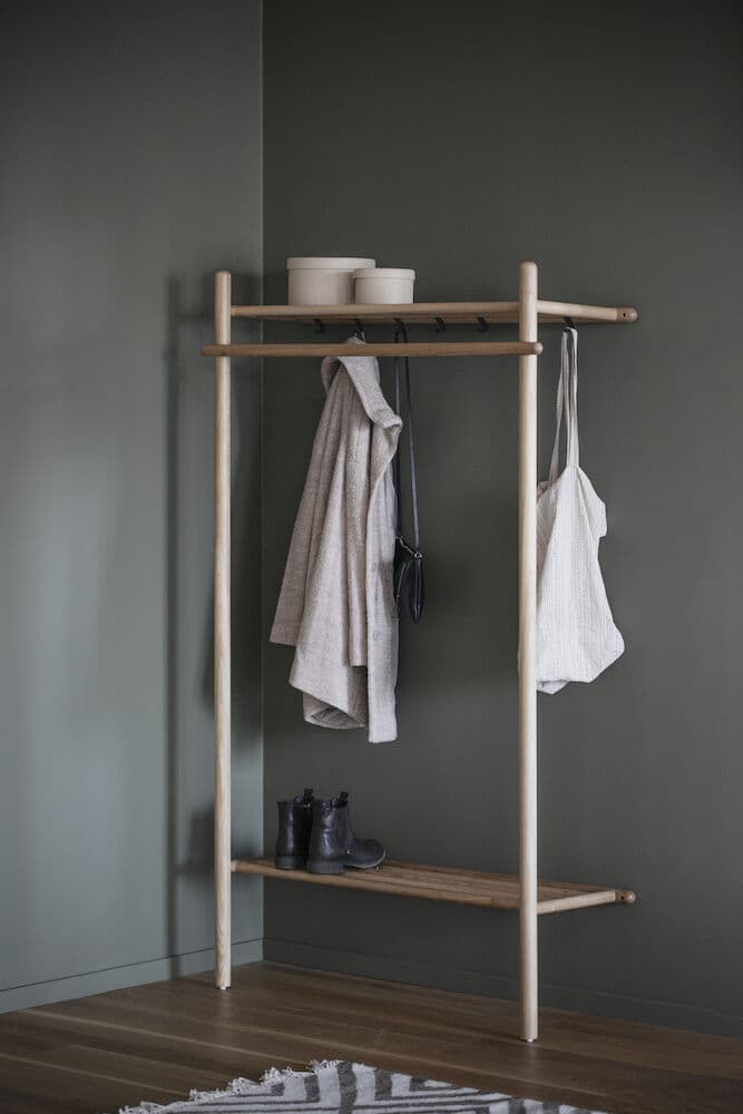 Milford Clothing Rack White Washed
