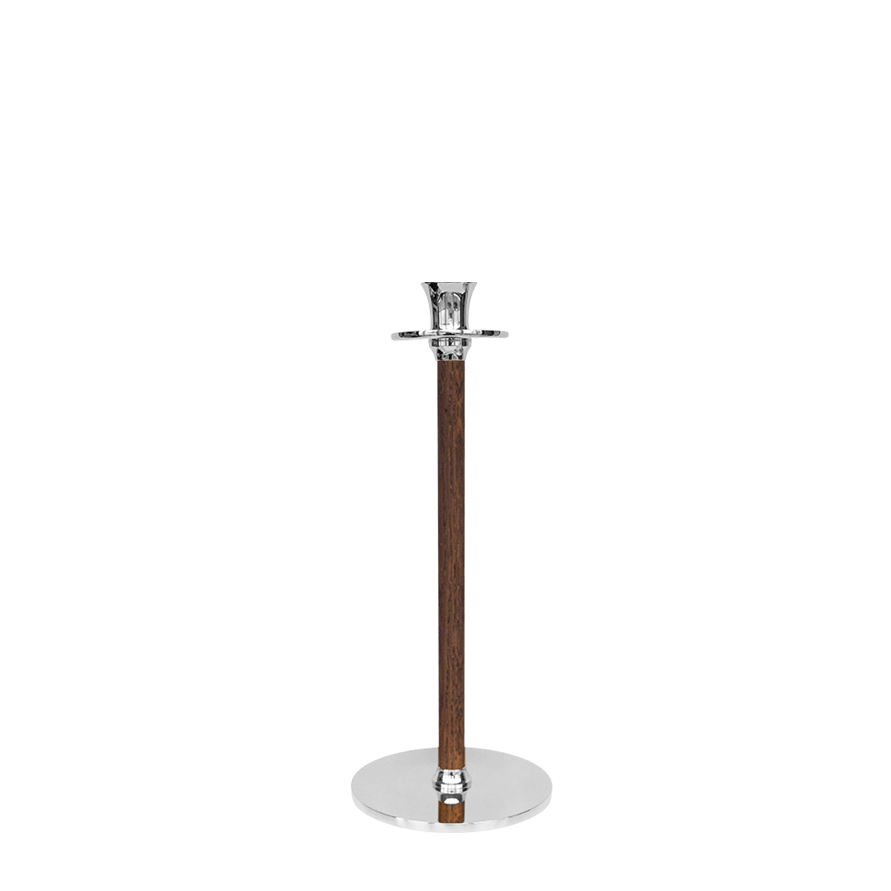 Kerzenhalter Alto Basso 30cm Silber