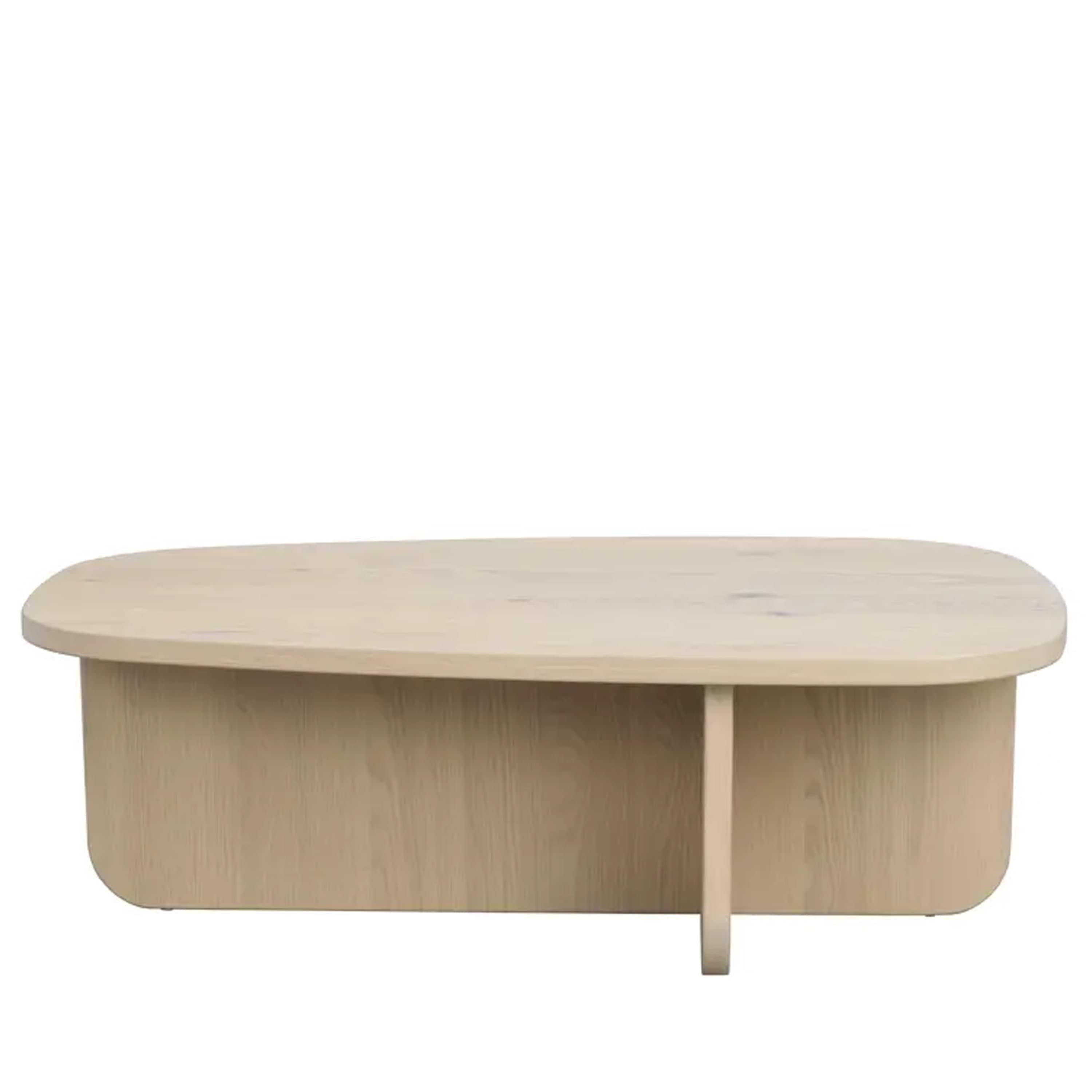 Billings Couchtisch Weiß pigmentierte Eiche 118x73