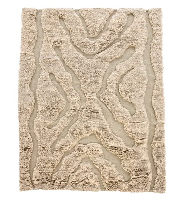 Trondheim x Josefin Lustig Wollteppich Beige/Weiß 170x240