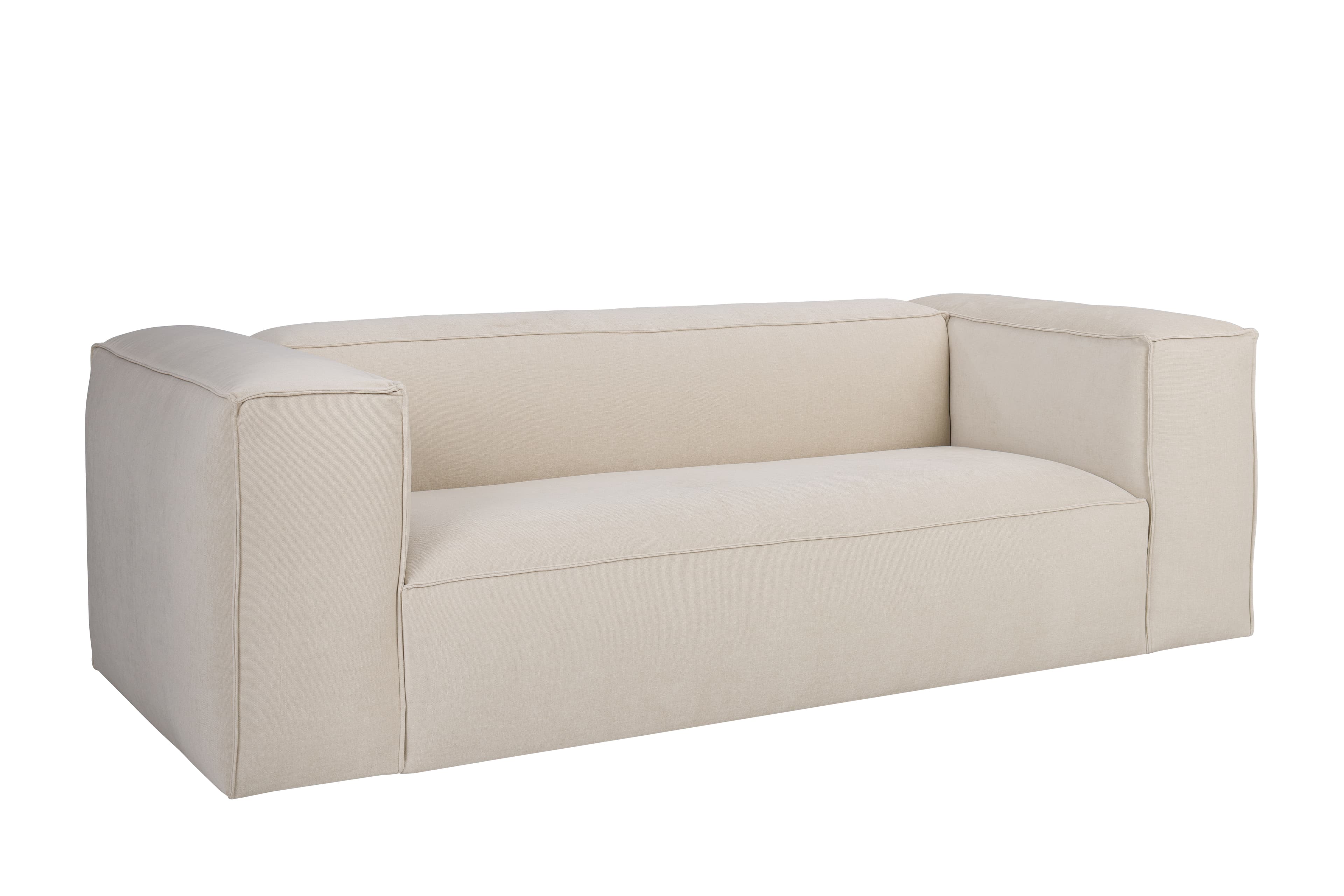 Luca 3-seater Sofa Creme 235cm