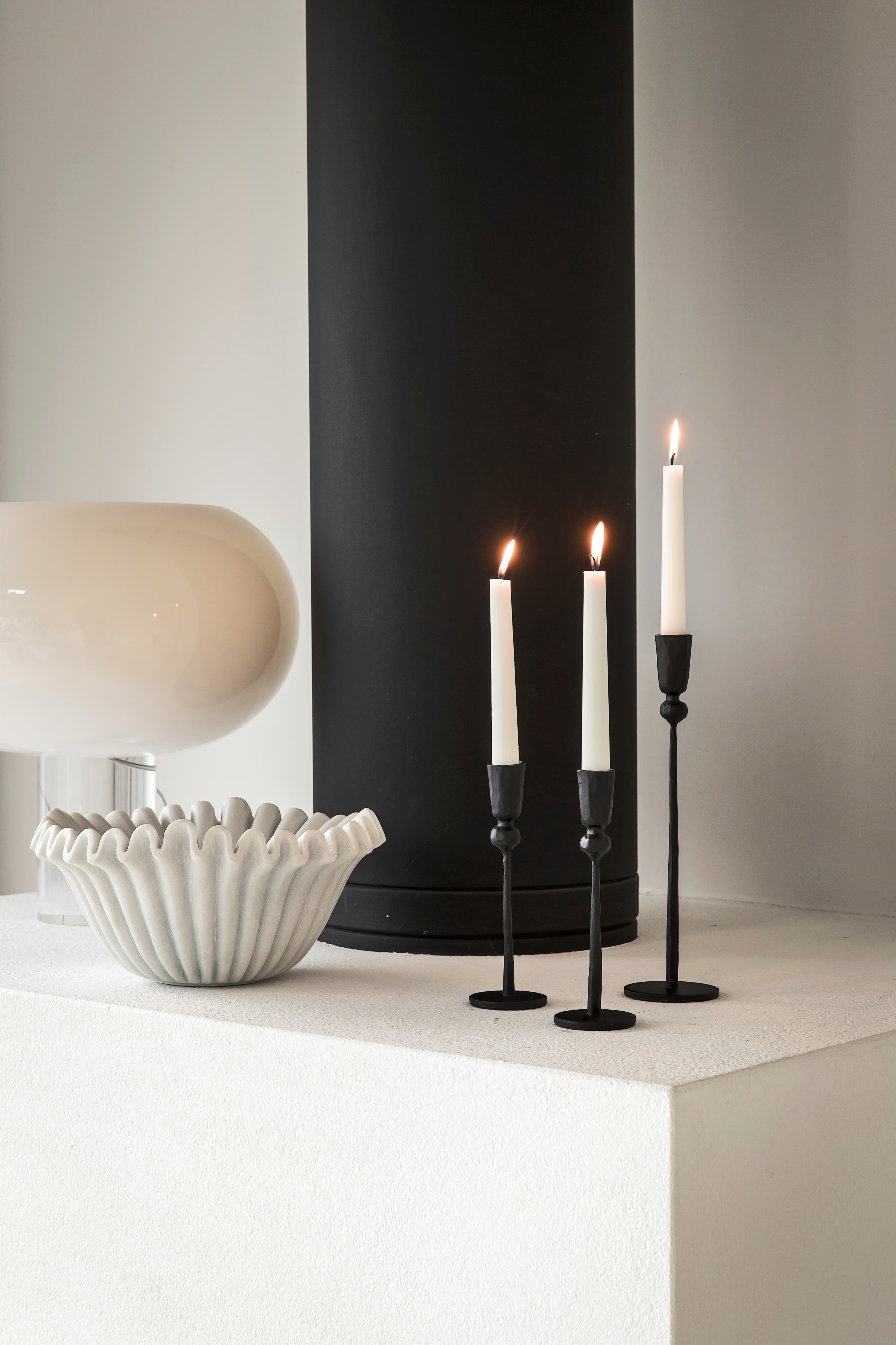 Trivo Candlestick Black 29cm