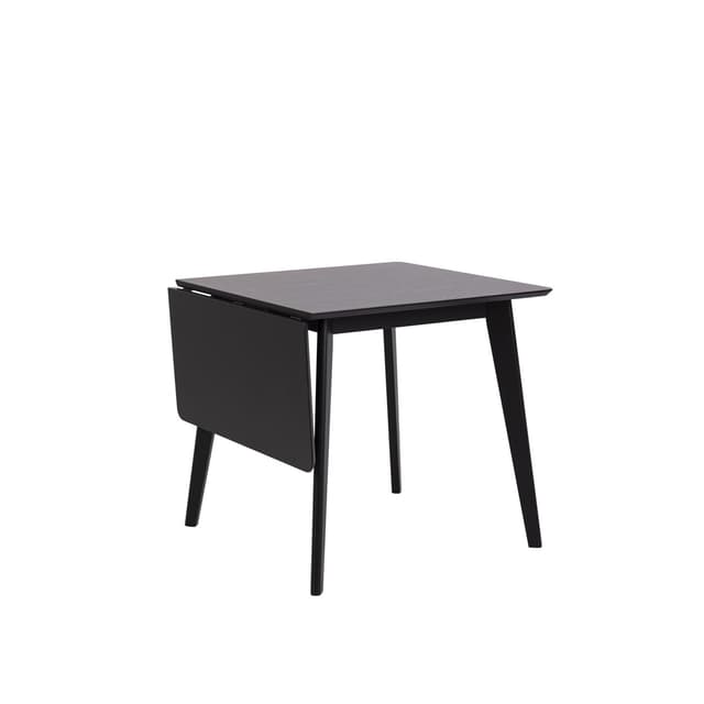 Amina Klappentisch Schwarz 80/120x80cm