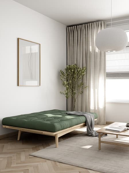 Folk Schlafsofa Natur/Beige 190cm
