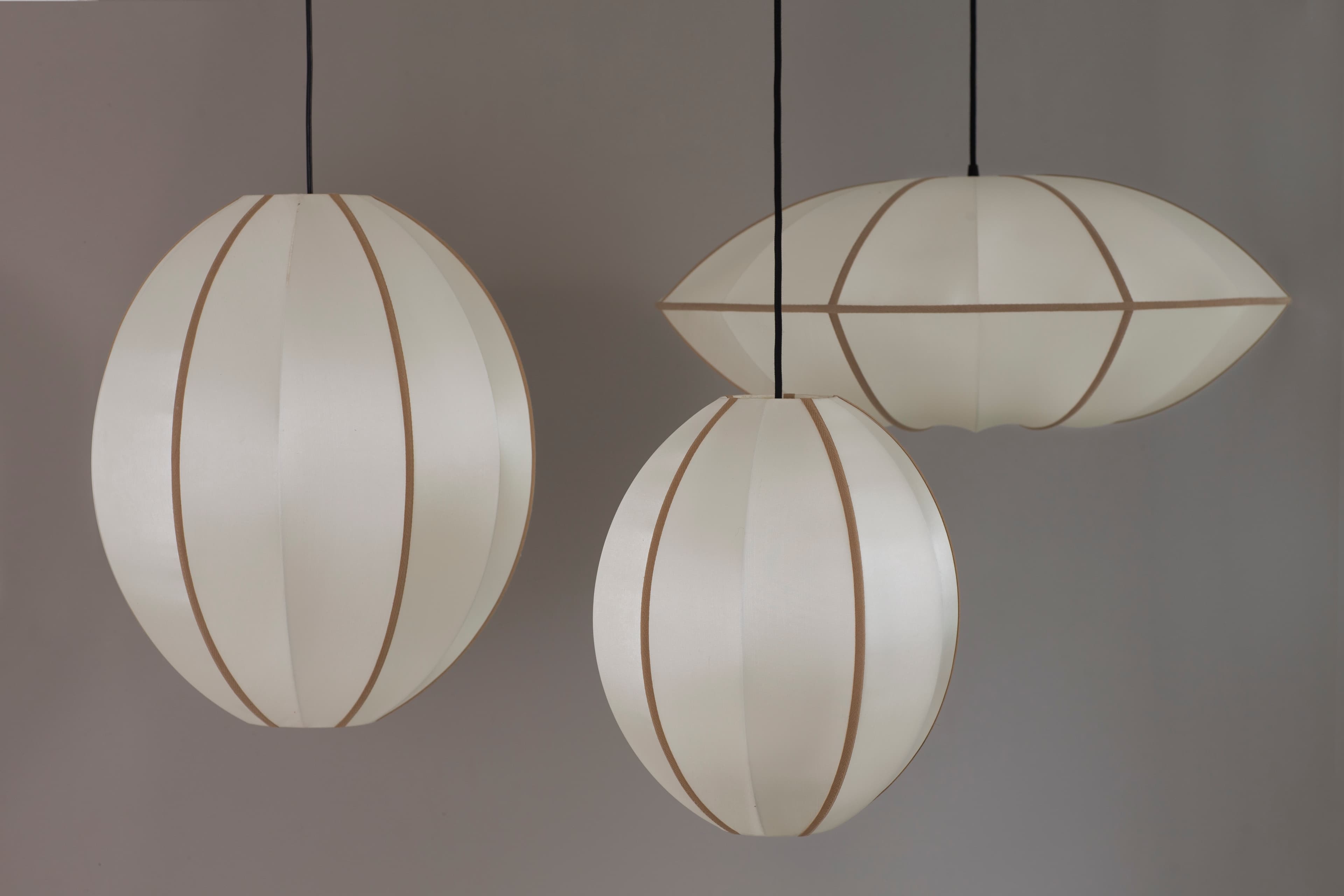 Oval S Lampenschirm Offwhite/Amber