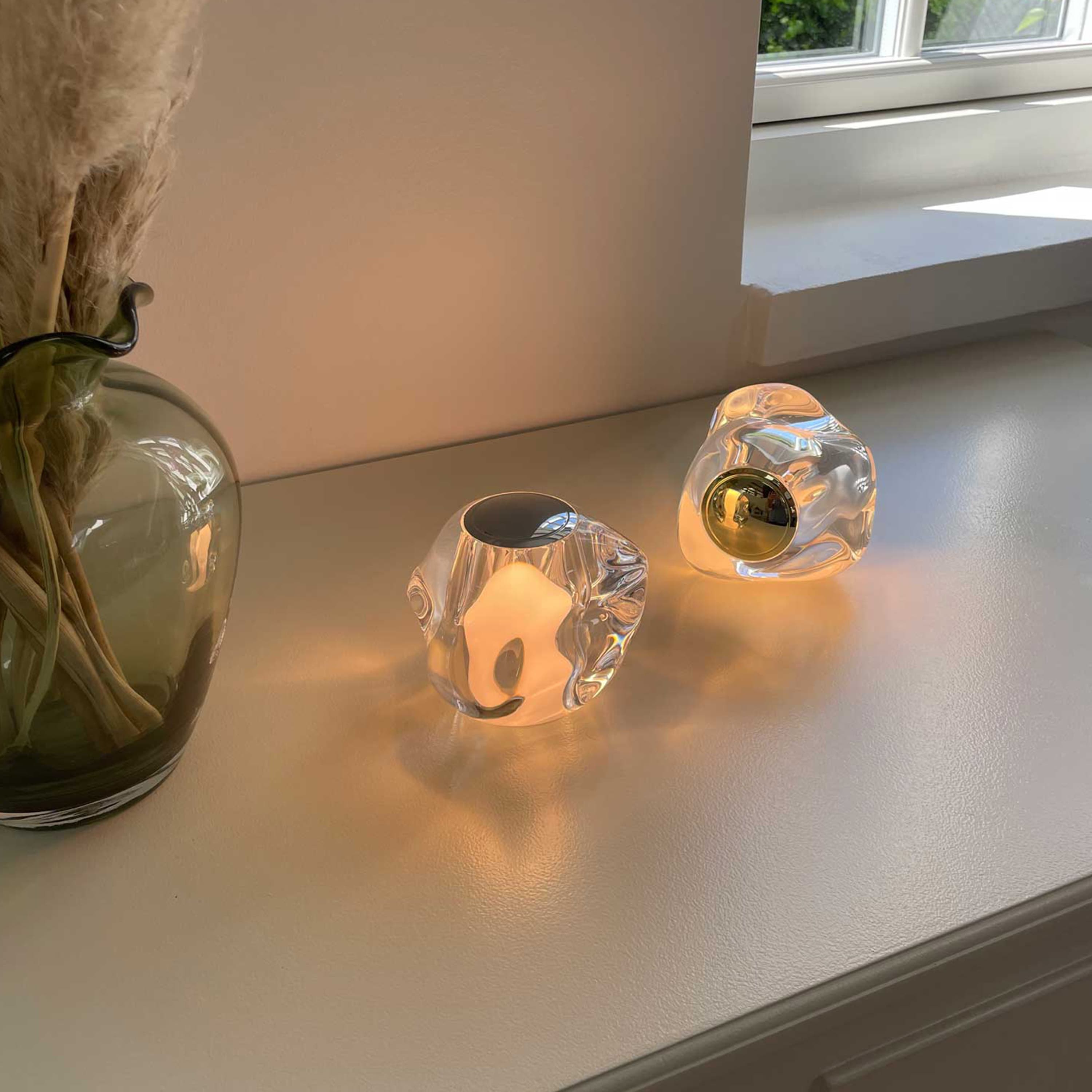 Ice Ball Tragbare Tischleuchte Gold