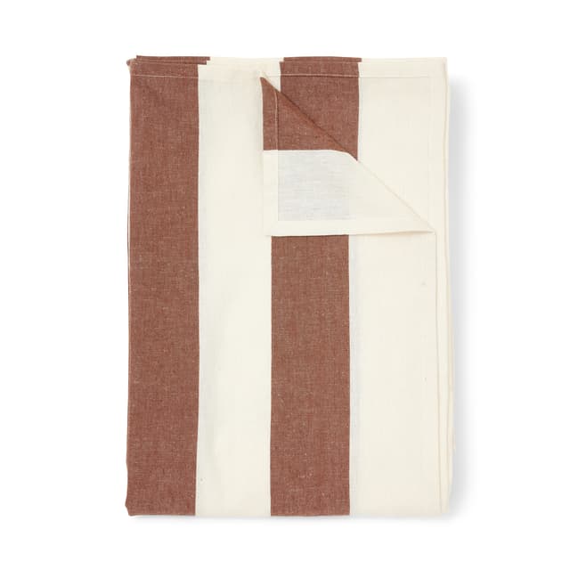 Striato Tischdecke Braun/Offwhite 140x260