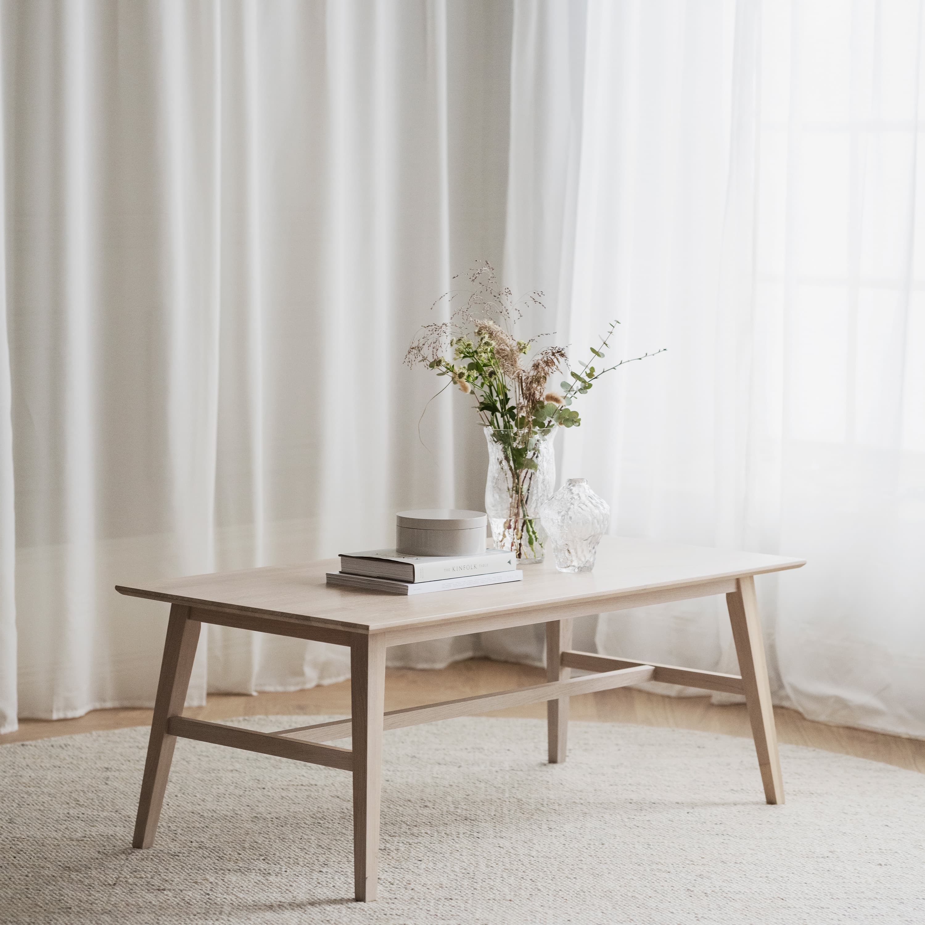 Filippa Coffee Table White Washed 130cm