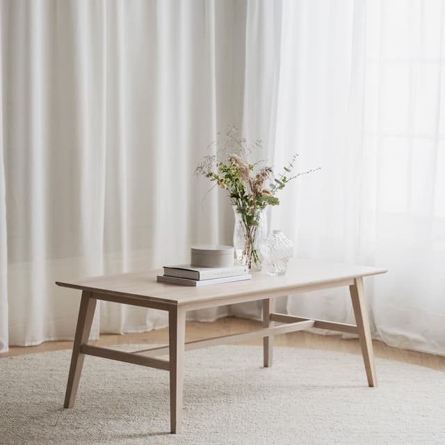 Filippa Coffee Table White Washed 130cm