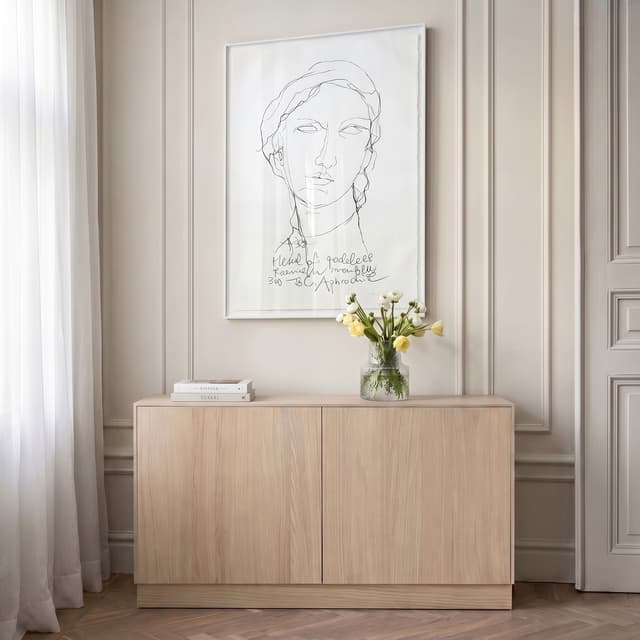 Esme Sideboard Weißgeölte Eiche 132cm