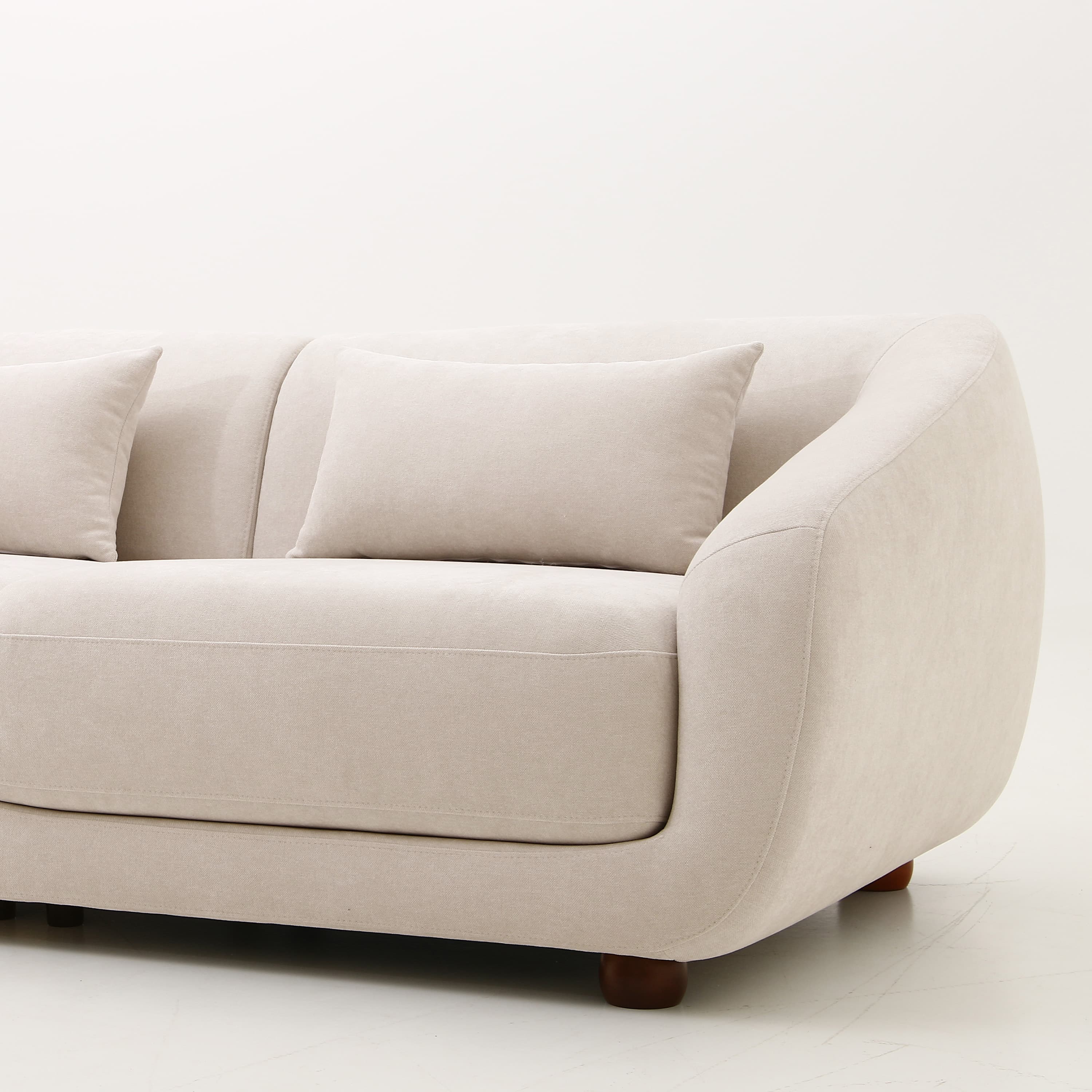 Alba 2-Sitzer-Sofa Beige 218cm