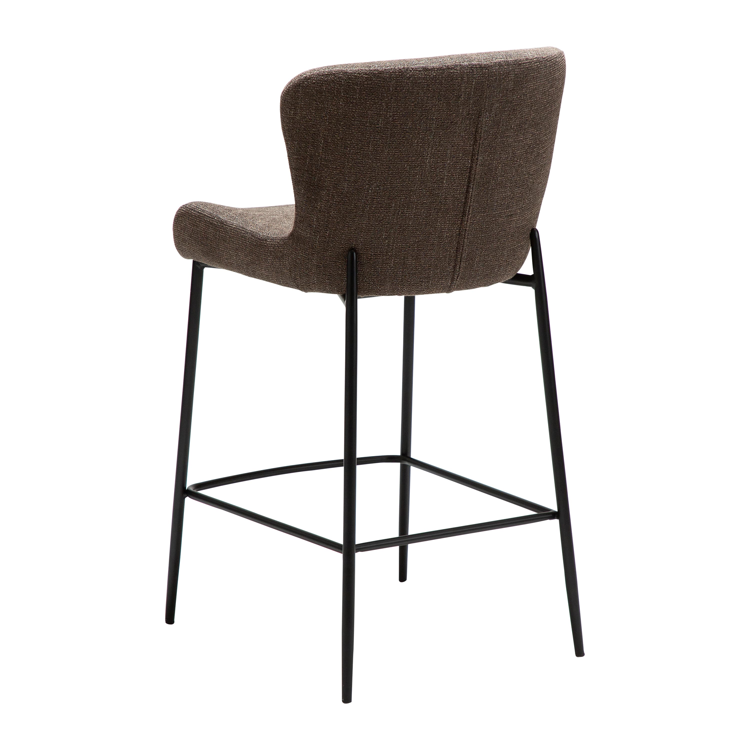 Glam Barstool Major Brown Bouclé