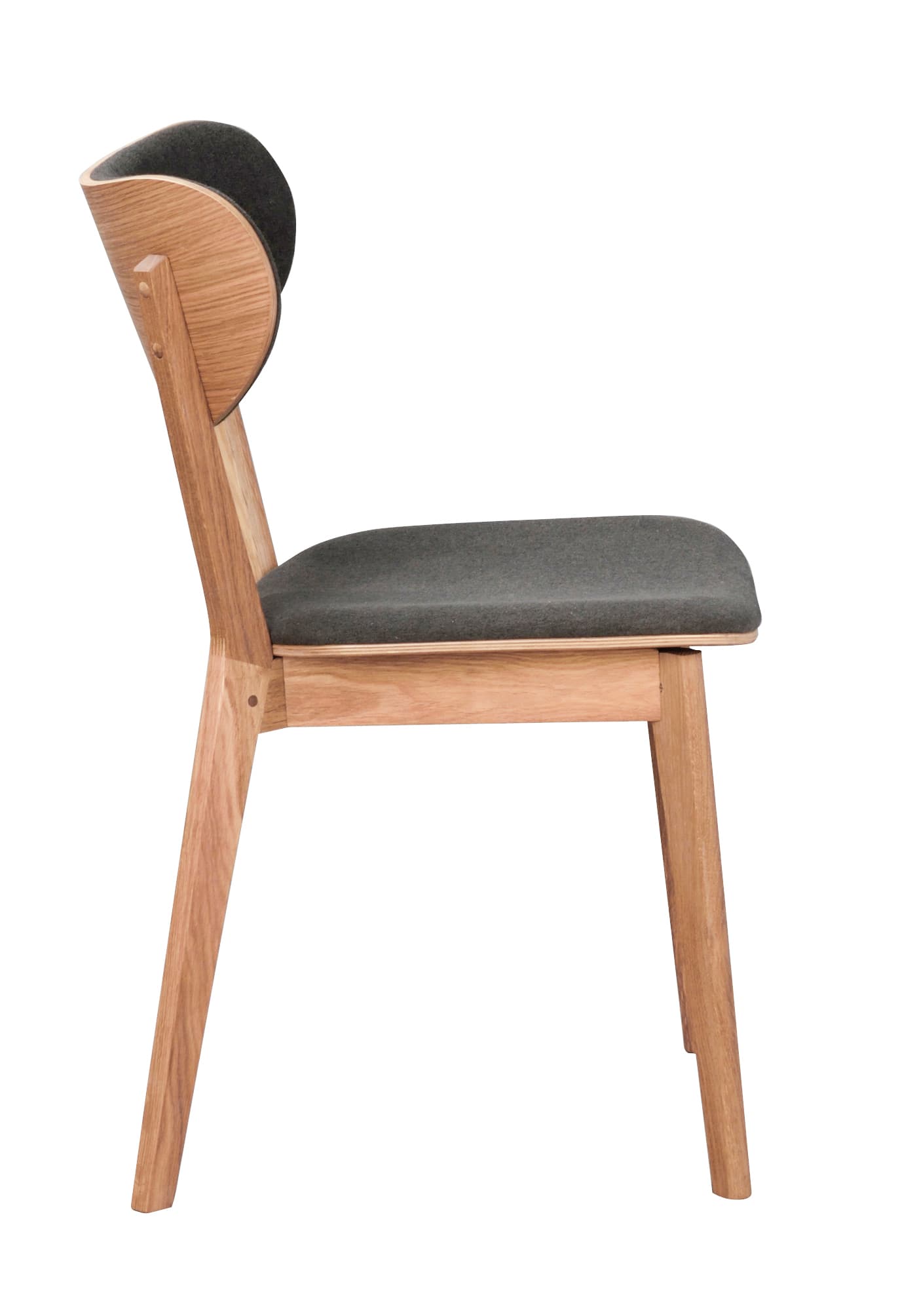 Kato Dining Chair Oak/Dark Grey