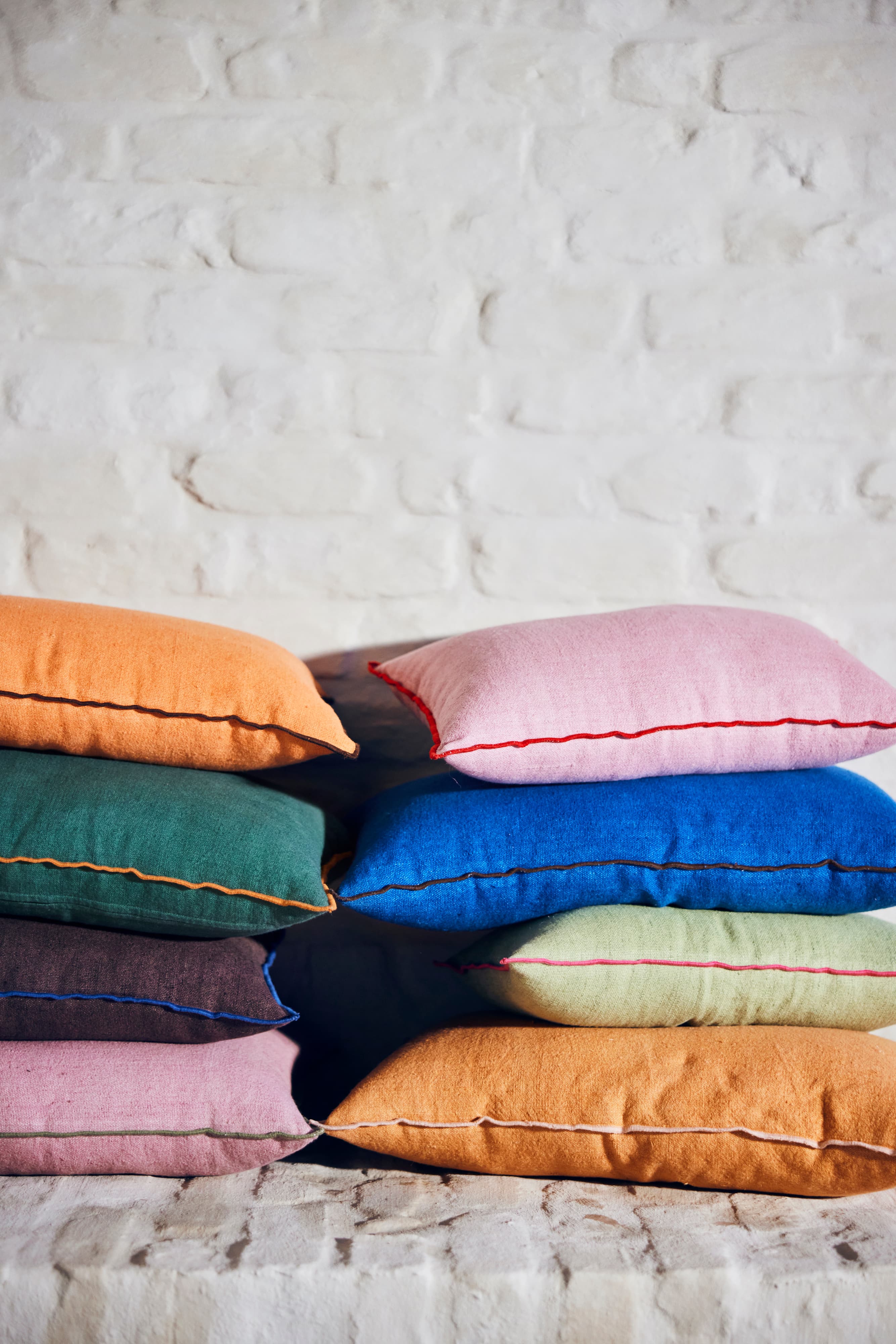 Linen Decorative Cushion Candyfloss 50x30