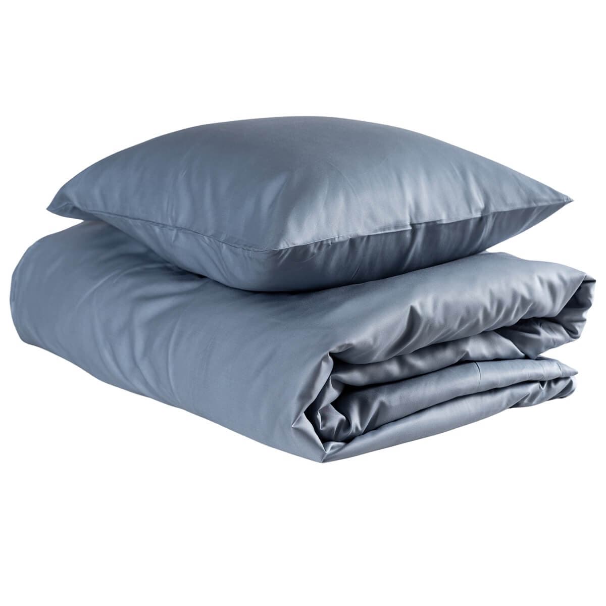 Single Duvet Cover Set Bamboo Sky Blue 150x210cm/50x60cm
